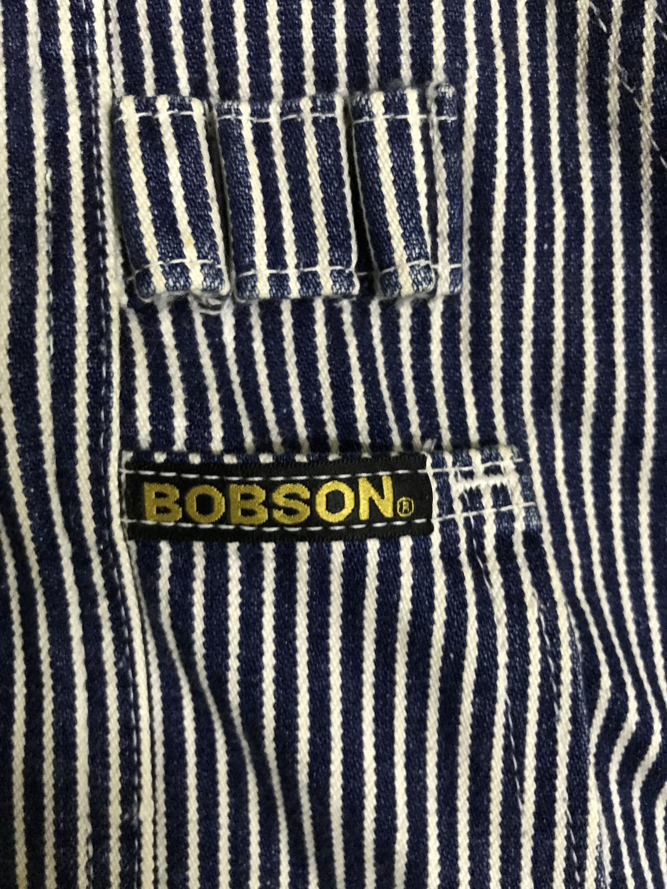 Vintage OVA10 BOBSON HICKORY Stripe Workwear Overall Size US 34 / EU 50 - 3 Thumbnail