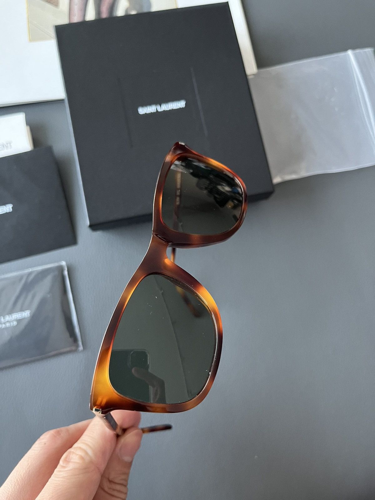 Hedi Slimane × Saint Laurent Paris × Yves Saint Laurent Iconic Brand New Classic Runway Sunglasses Limited Edition Size ONE SIZE - 9 Thumbnail