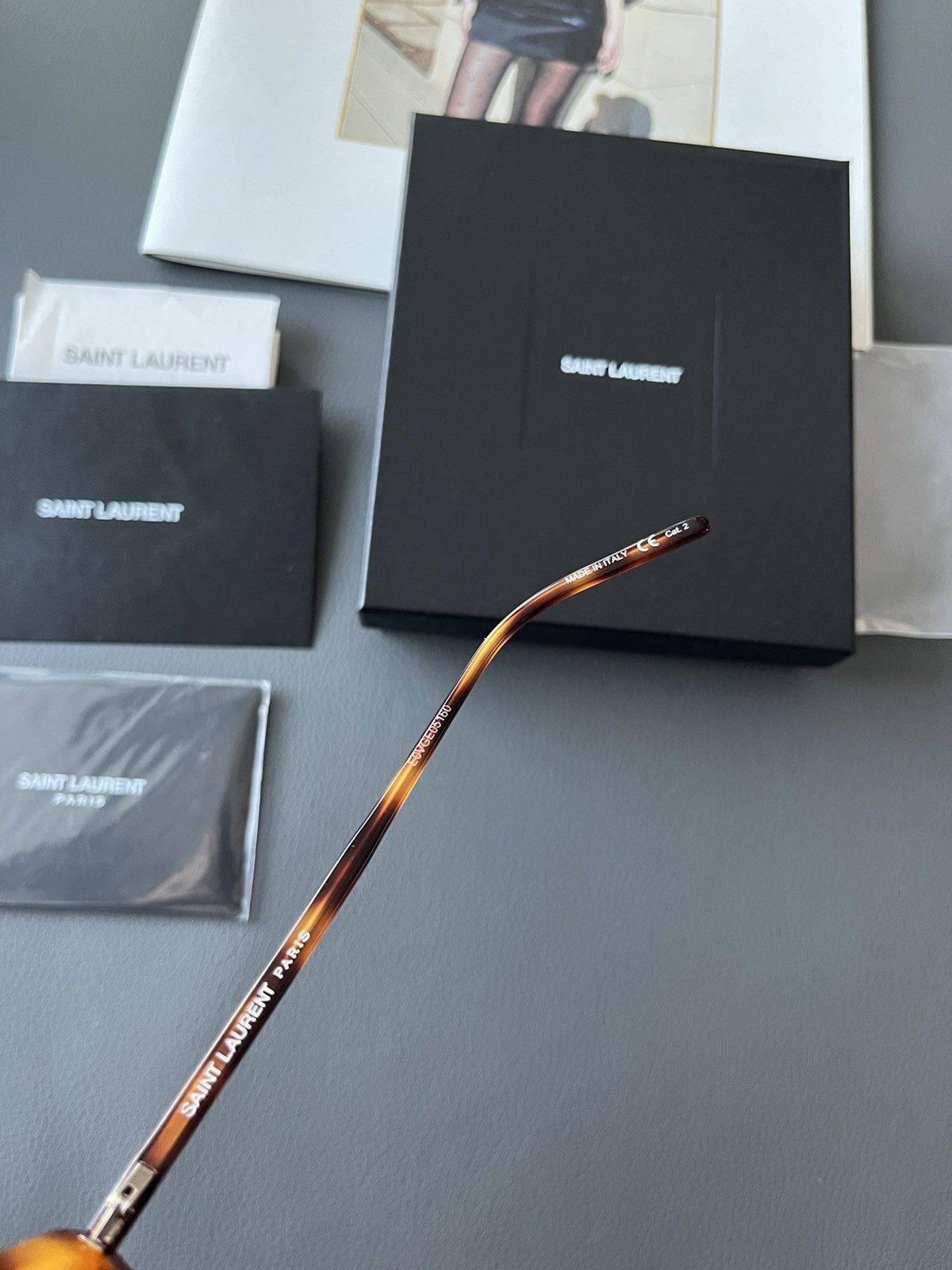 Hedi Slimane × Saint Laurent Paris × Yves Saint Laurent Iconic Brand New Classic Runway Sunglasses Limited Edition Size ONE SIZE - 7 Thumbnail