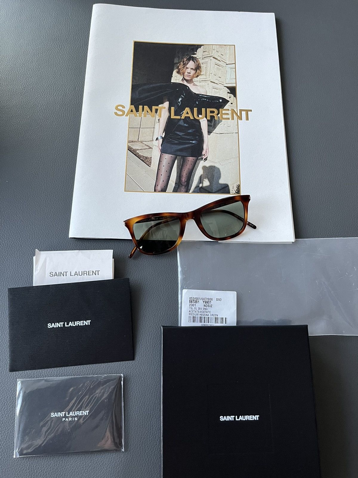 Hedi Slimane × Saint Laurent Paris × Yves Saint Laurent Iconic Brand New Classic Runway Sunglasses Limited Edition Size ONE SIZE - 6 Thumbnail