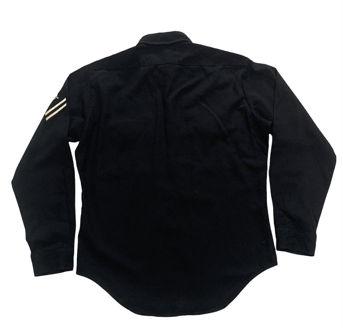 Army Of Me VINTAGE 70s NAVY MAN'S, PLAINE WEAVE BLUE NAVY SHADE SHIRT Size US L / EU 52-54 / 3 - 3 Thumbnail