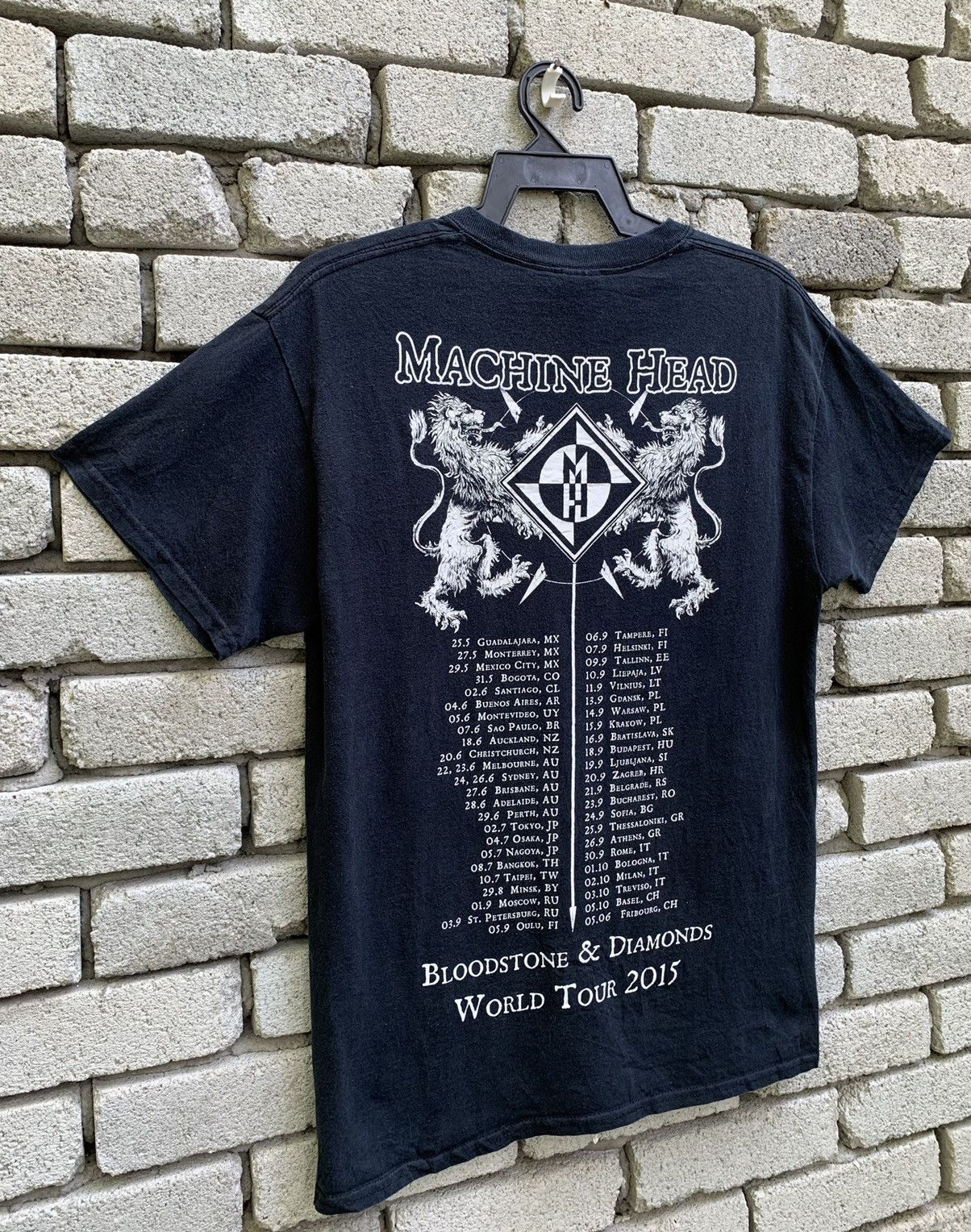 Band Tees × Vintage MACHINE HEAD BLOODSTONE & DIAMOND 2015 TOUR Size US M / EU 48-50 / 2 - 7 Thumbnail