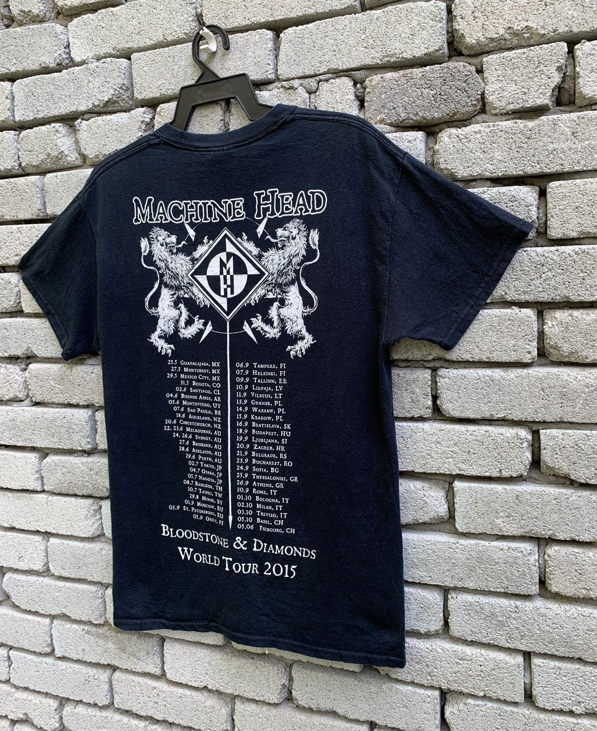 Band Tees × Vintage MACHINE HEAD BLOODSTONE & DIAMOND 2015 TOUR Size US M / EU 48-50 / 2 - 8 Thumbnail