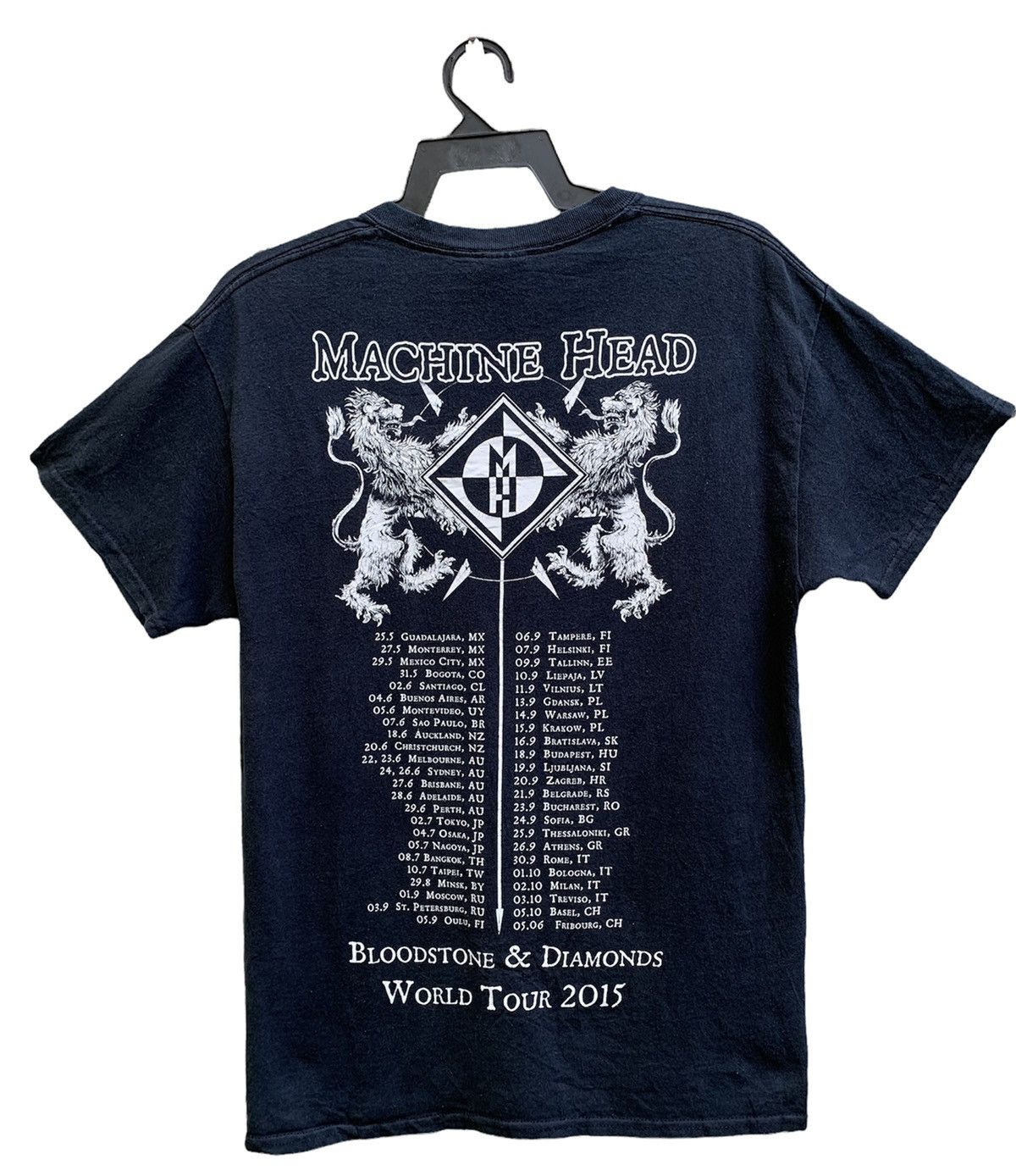 Band Tees × Vintage MACHINE HEAD BLOODSTONE & DIAMOND 2015 TOUR Size US M / EU 48-50 / 2 - 2 Thumbnail