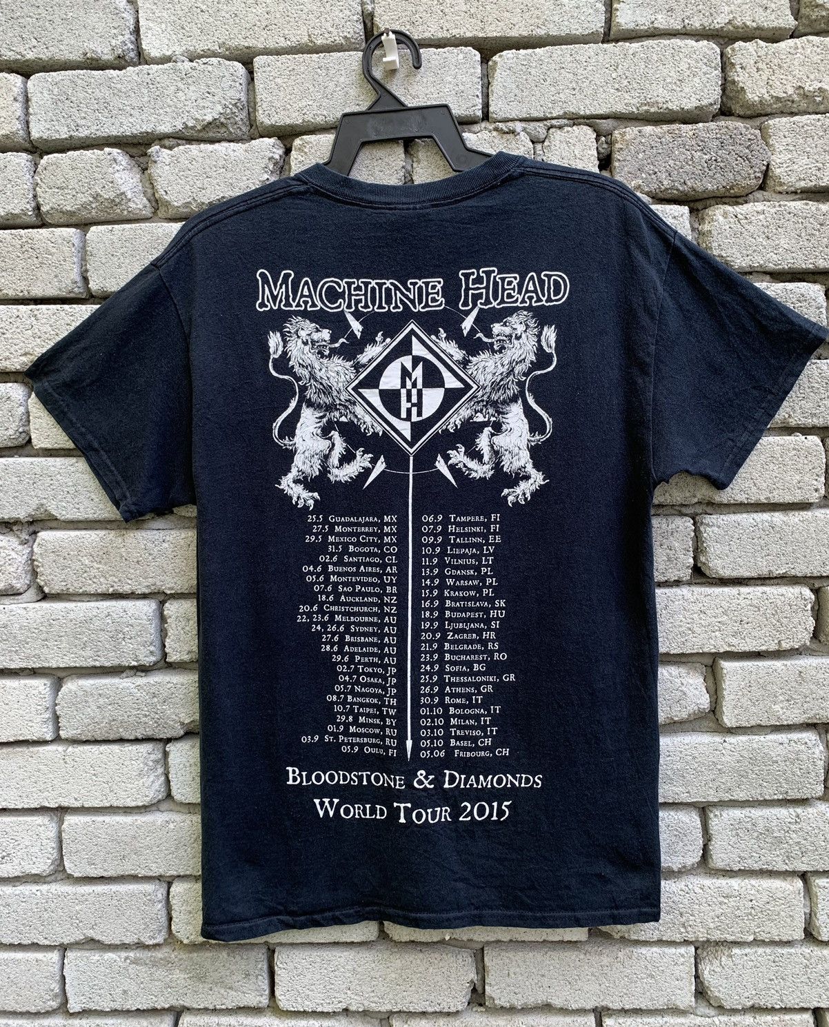 Band Tees × Vintage MACHINE HEAD BLOODSTONE & DIAMOND 2015 TOUR Size US M / EU 48-50 / 2 - 6 Thumbnail