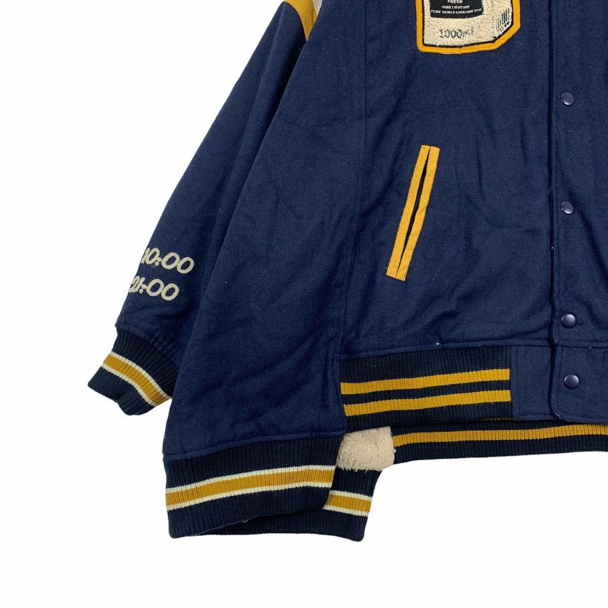 Japanese Brand Vintage Rivet & Surge Co Ltd Varsity Bomber Jacket Size US XXL / EU 58 / 5 - 3 Thumbnail