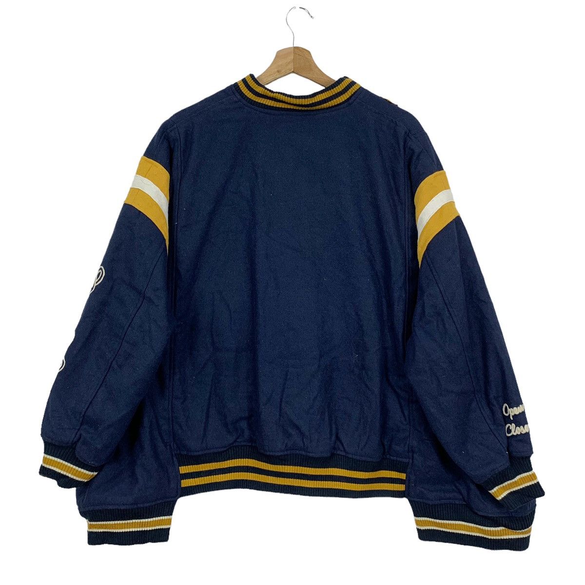 Japanese Brand Vintage Rivet & Surge Co Ltd Varsity Bomber Jacket Size US XXL / EU 58 / 5 - 5 Thumbnail
