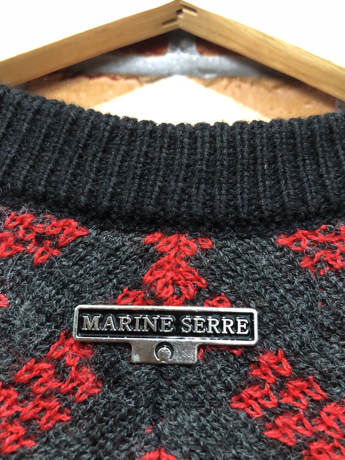 Marine Serre Marine Serre White Line Knit Sweater Size S / US 4 / IT 40 - 3 Thumbnail
