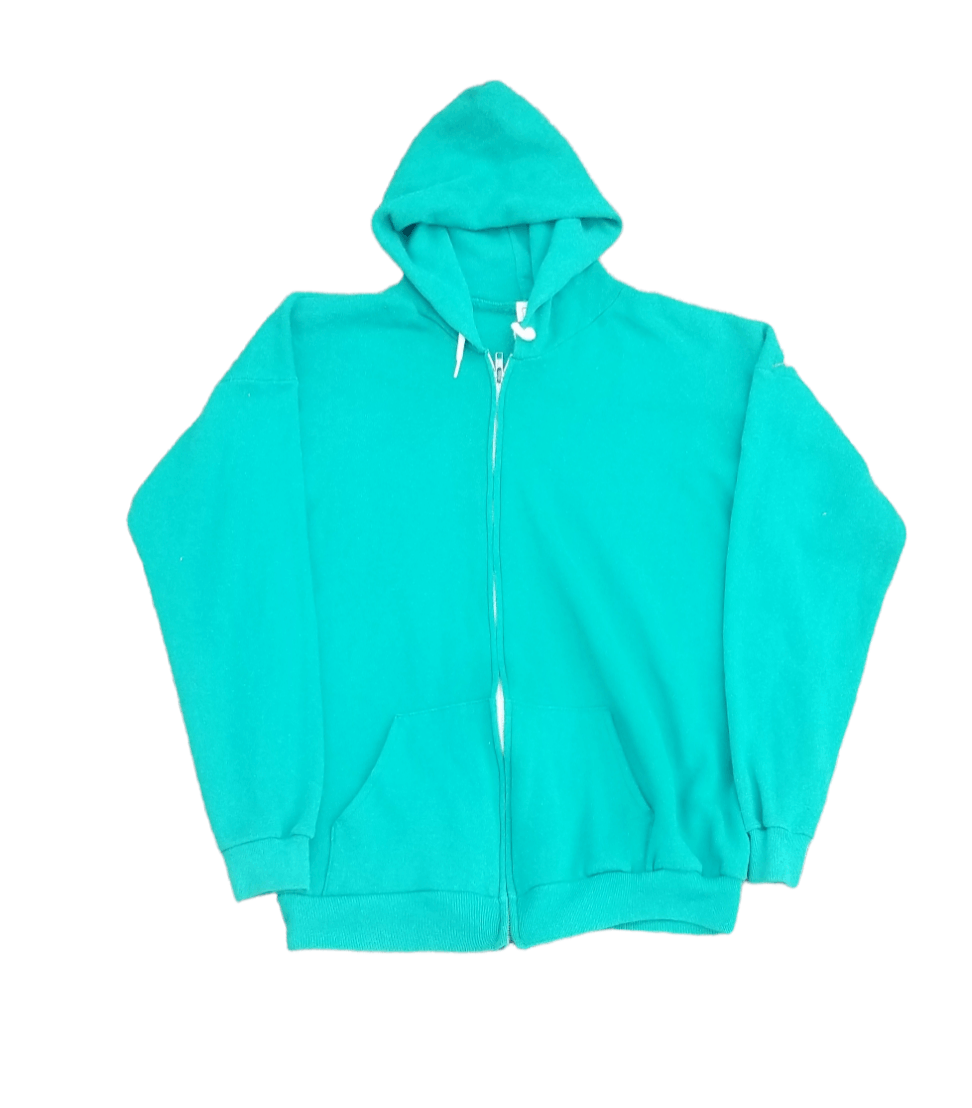 Vintage Vintage 80s tultex green zip up hoodie Grailed