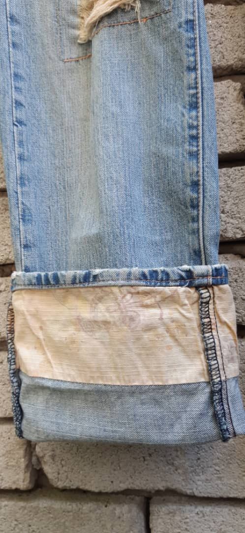 Japanese Brand × Takeo Kikuchi Takeo Kikuchi distressed Patchwork denim pants Size US 32 / EU 48 - 10 Thumbnail