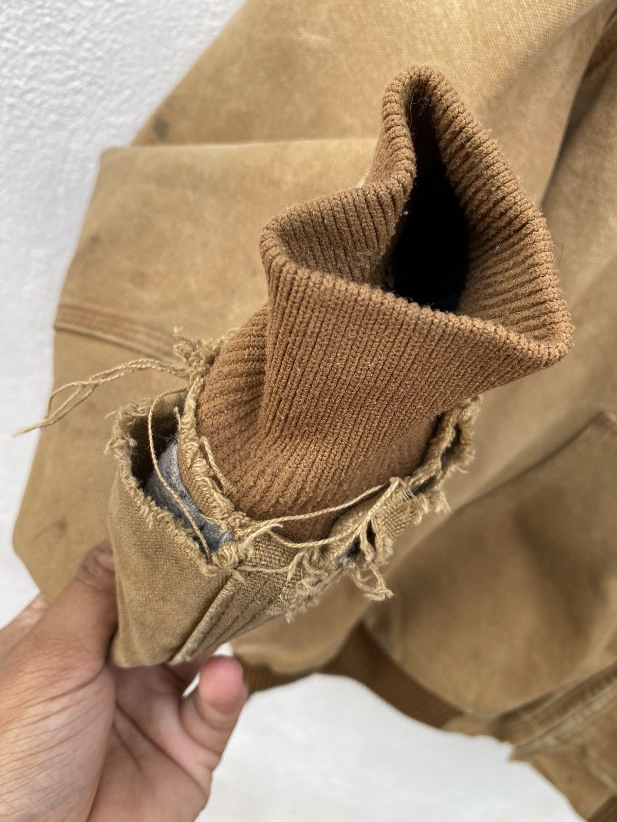Carhartt × Vintage Vintage Carhartt canvas hoodie distressed jcket worker Size US XL / EU 56 / 4 - 8 Thumbnail