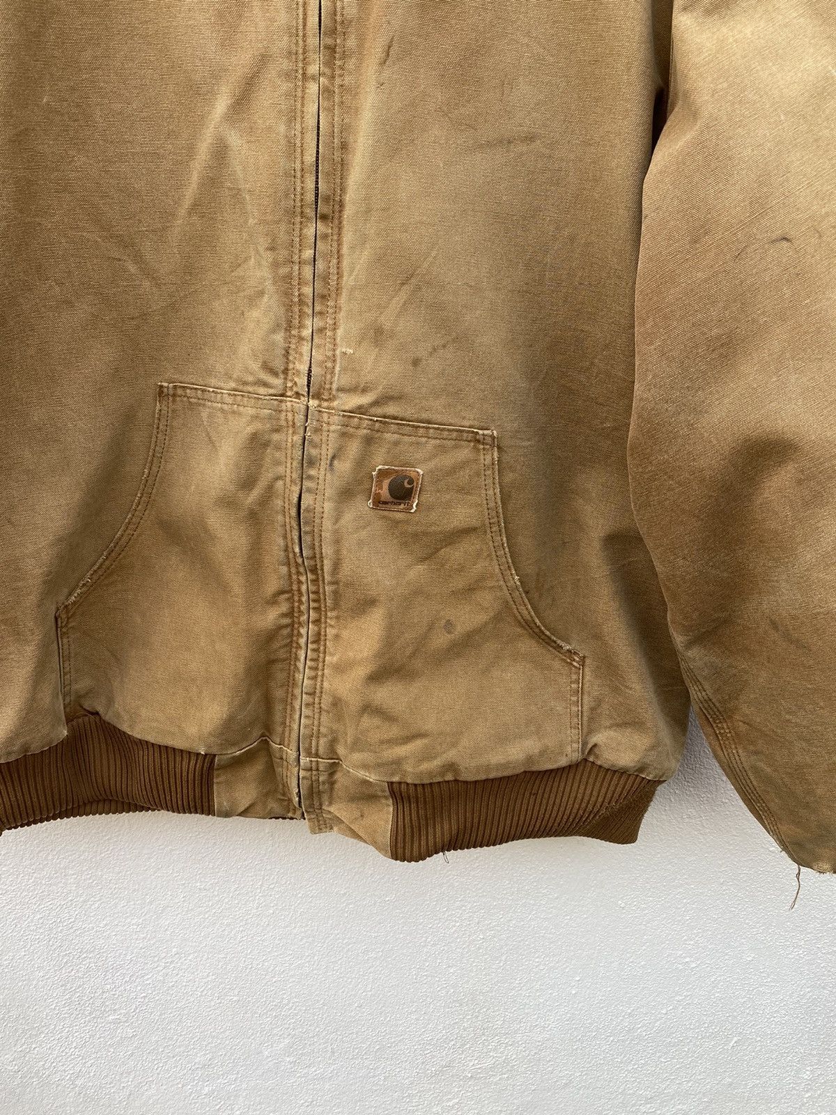 Carhartt × Vintage Vintage Carhartt canvas hoodie distressed jcket worker Size US XL / EU 56 / 4 - 5 Thumbnail