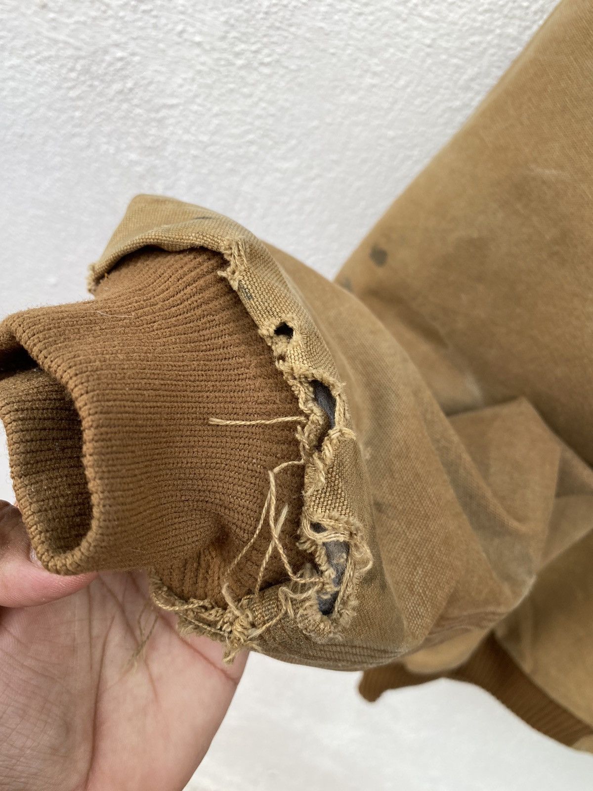 Carhartt × Vintage Vintage Carhartt canvas hoodie distressed jcket worker Size US XL / EU 56 / 4 - 7 Thumbnail