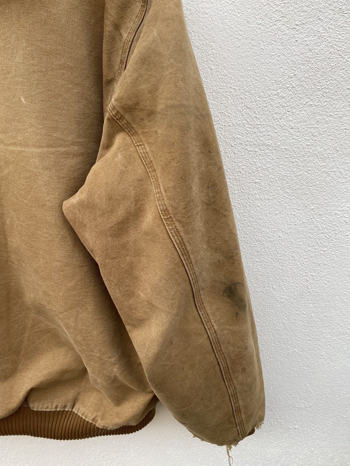 Carhartt × Vintage Vintage Carhartt canvas hoodie distressed jcket worker Size US XL / EU 56 / 4 - 16 Thumbnail