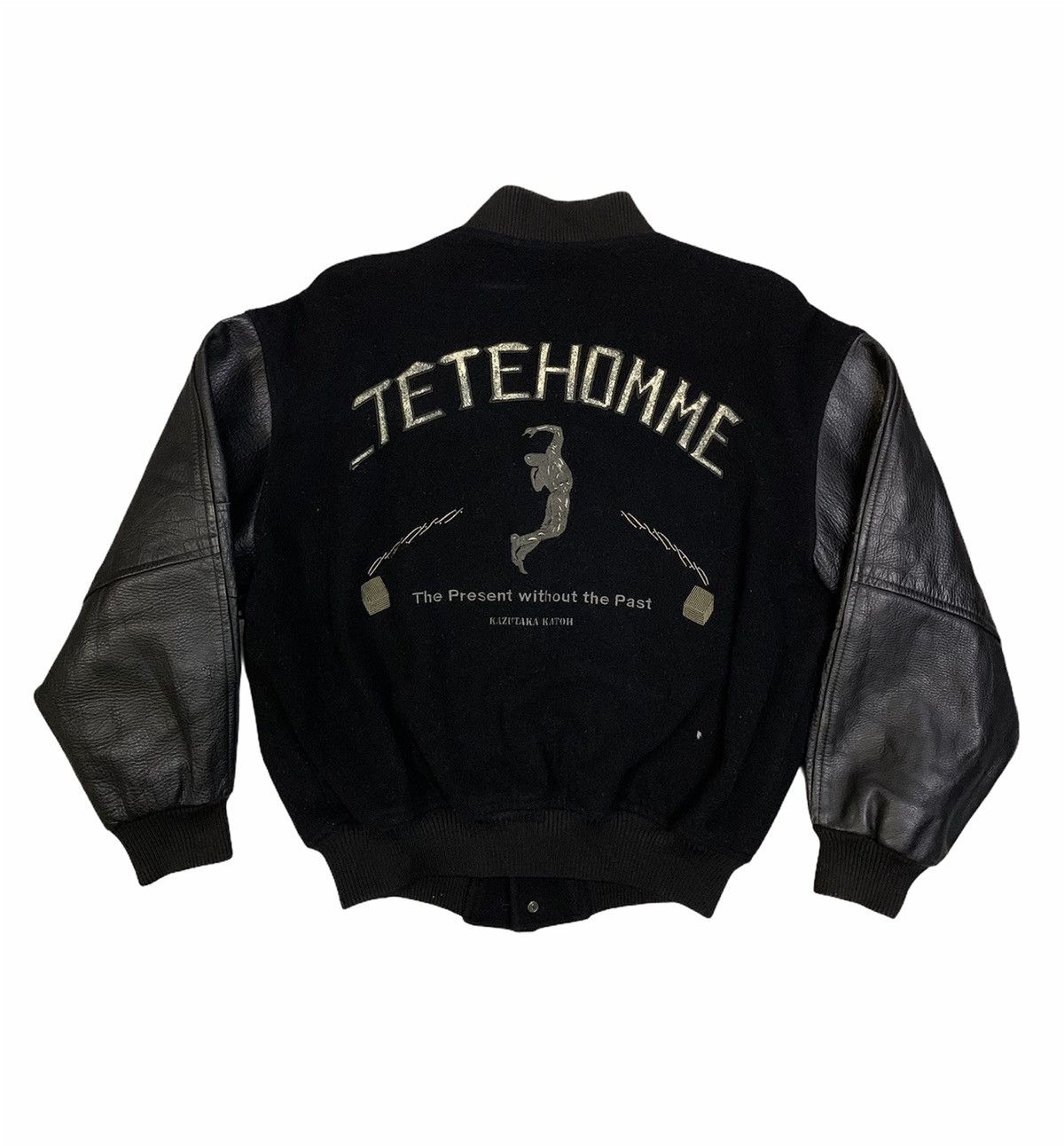 Tete Homme Vintage Tete Homme Varsity Leather Jacket Size US L / EU 52-54 / 3 - 2 Thumbnail