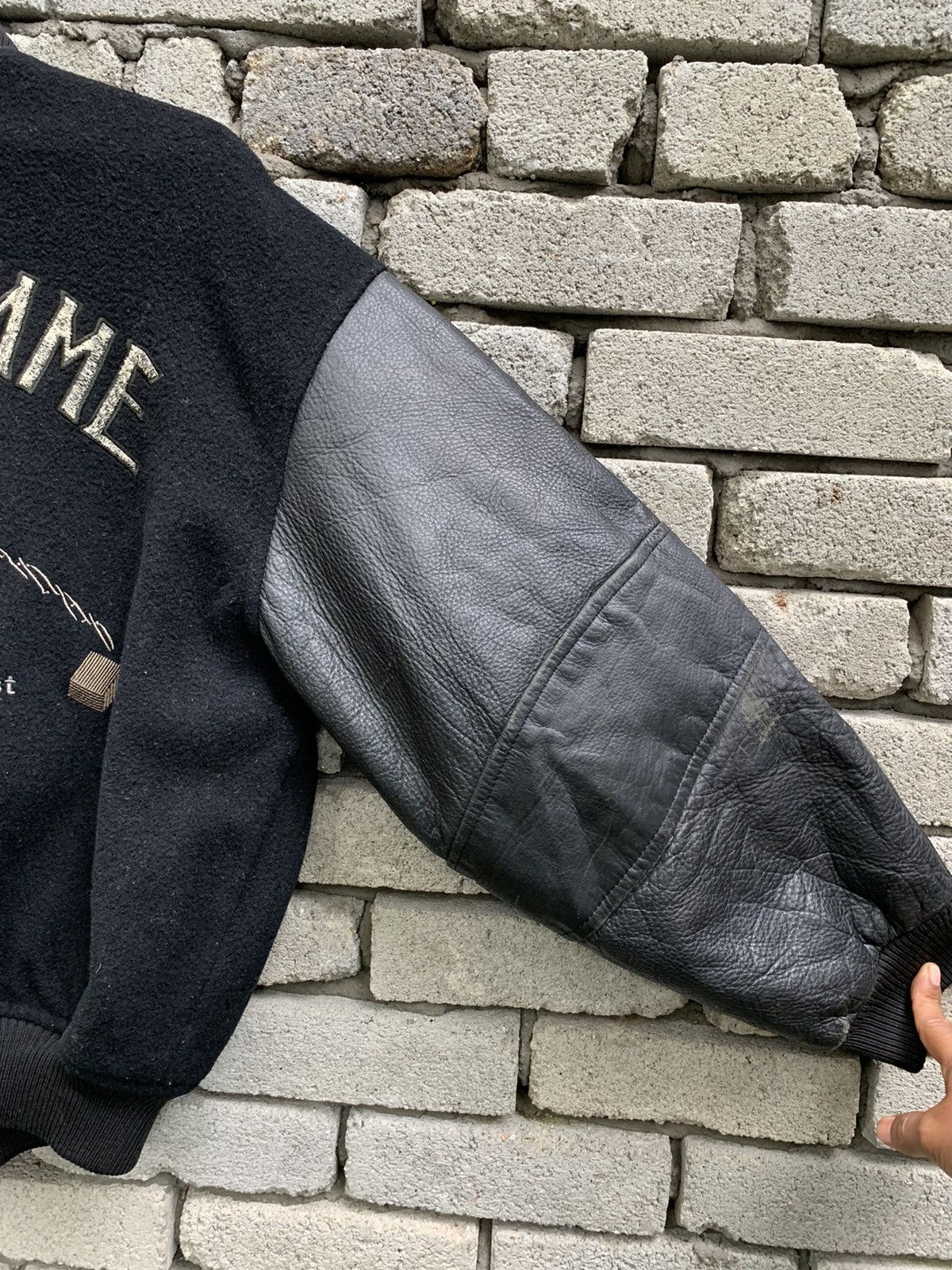 Tete Homme Vintage Tete Homme Varsity Leather Jacket Size US L / EU 52-54 / 3 - 13 Thumbnail