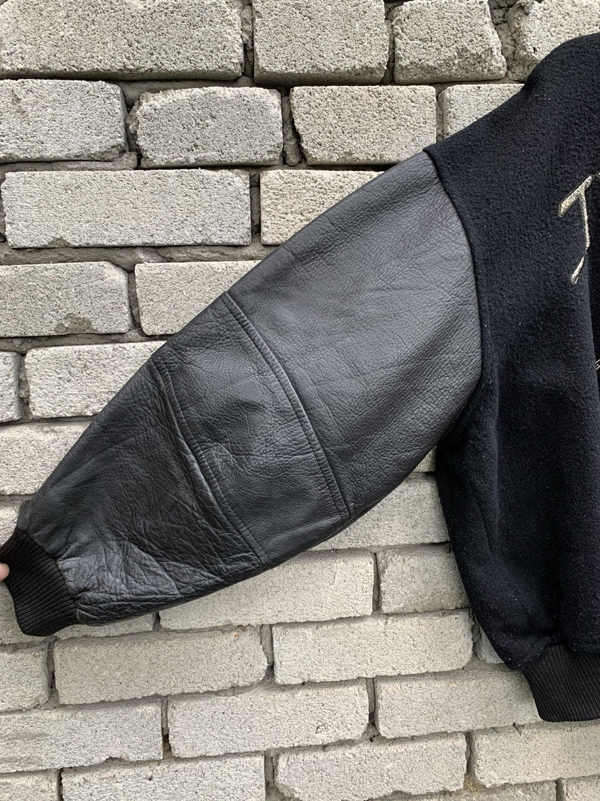 Tete Homme Vintage Tete Homme Varsity Leather Jacket Size US L / EU 52-54 / 3 - 12 Thumbnail