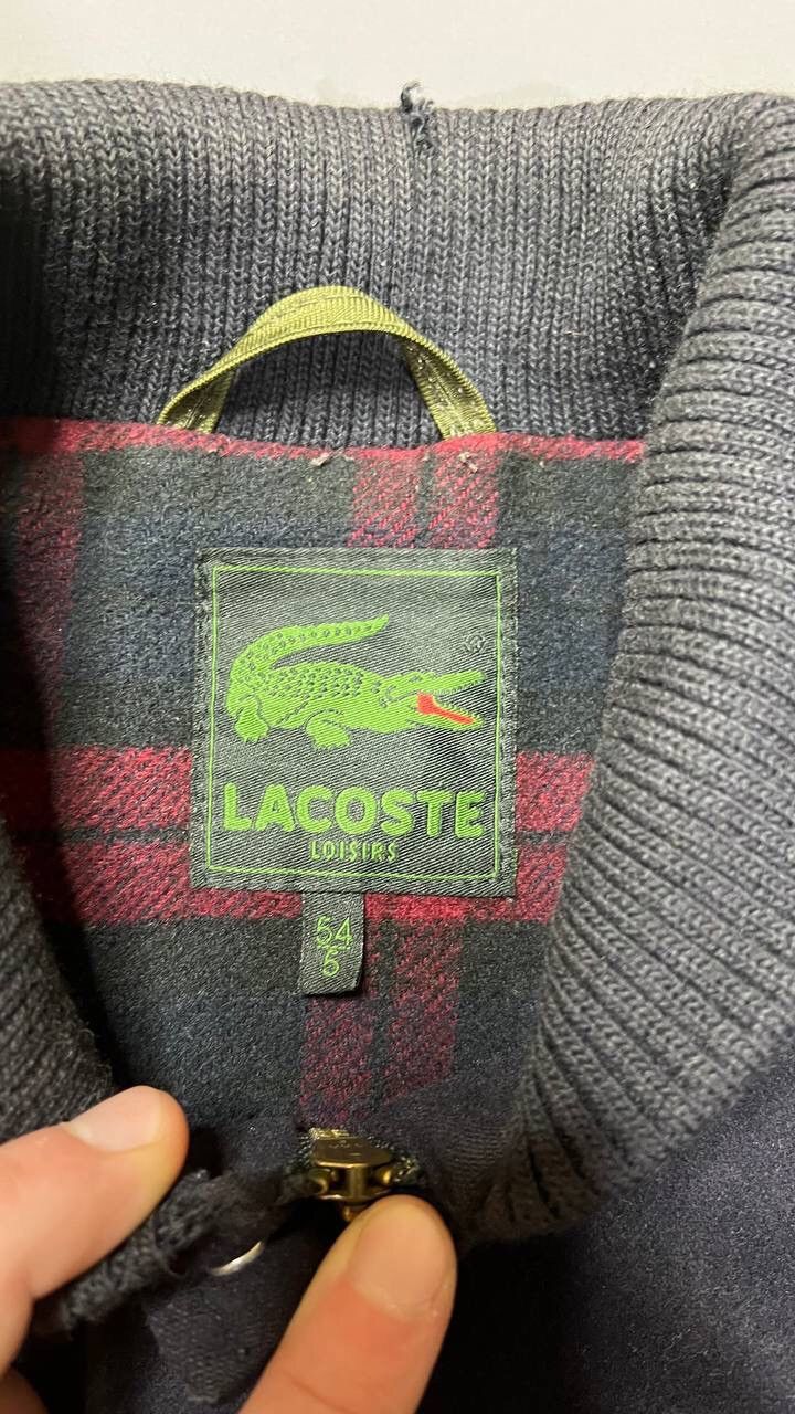Lacoste Vintage Lacoste Wool Varsity Bomber Jacket Size US L / EU 52-54 / 3 - 8 Thumbnail