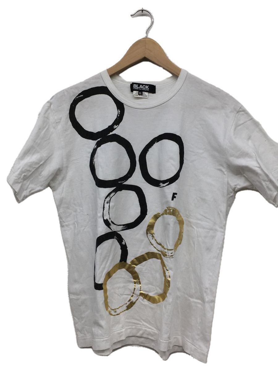 Short Sleeve White Front Printed Cotton Tshirt