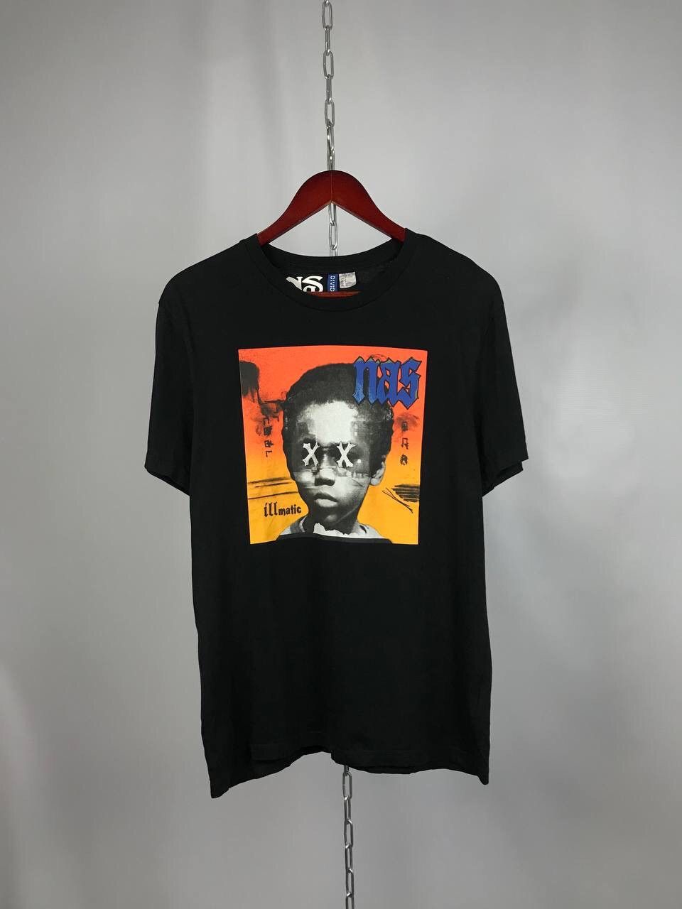 Nas × Rap Tees × Vintage NAS illmatic streetwear rap band tee black S ...