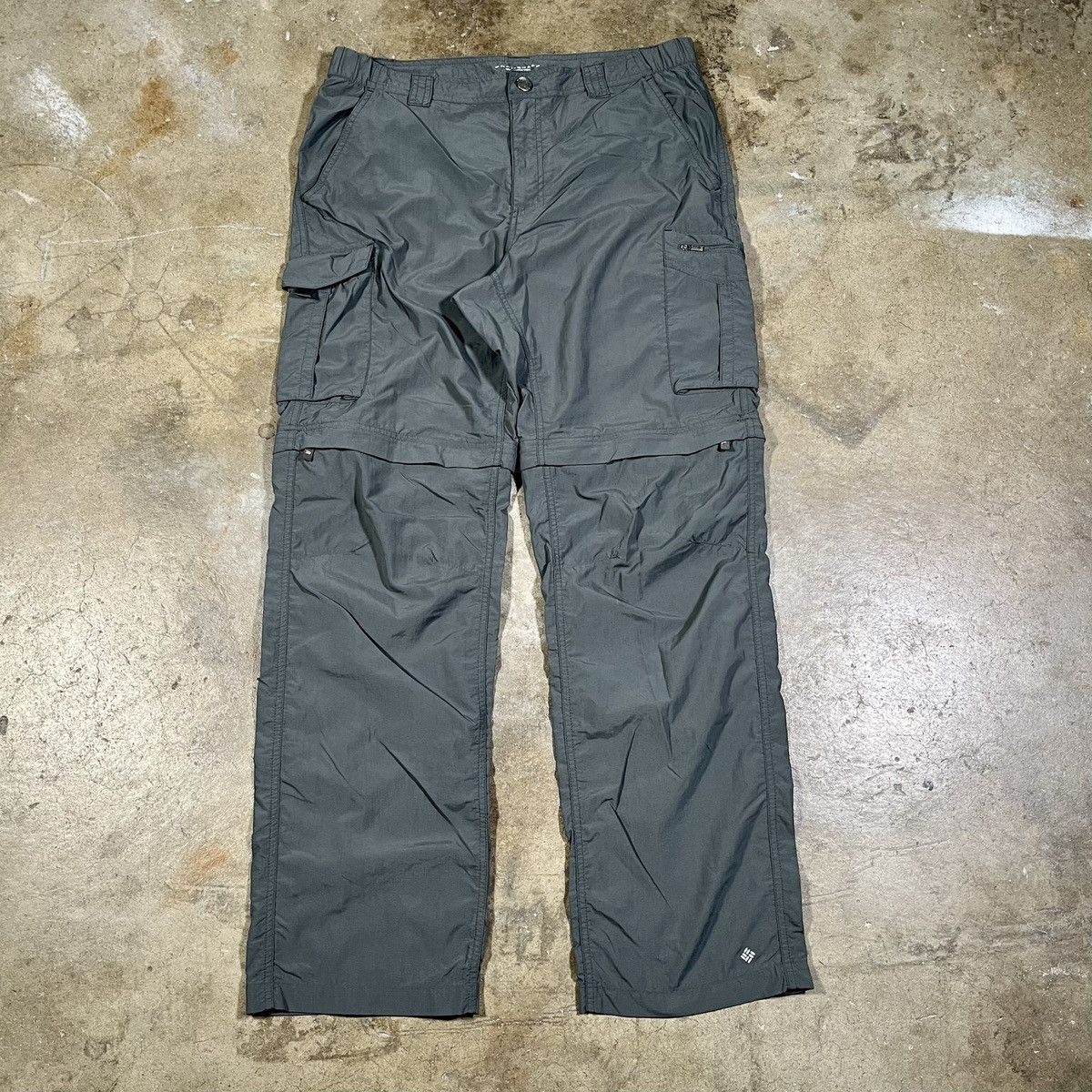 Columbia 2012 Grey Columbia ZipOff Cargo Nylon Pants Size US 34 / EU 50 - 1 Thumbnail