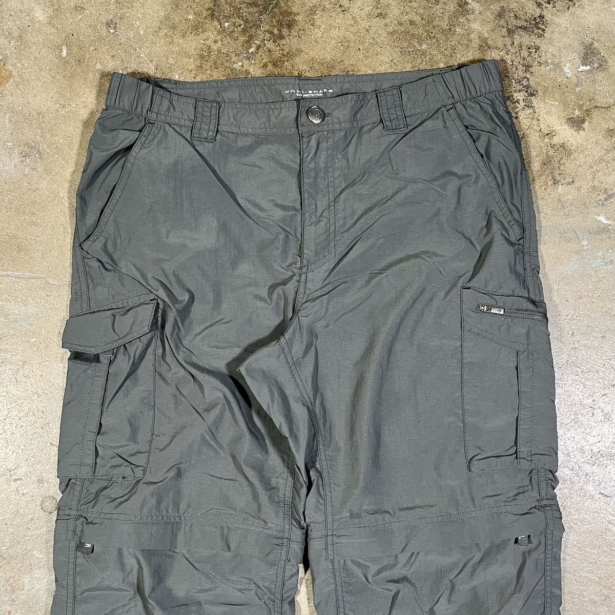 Columbia 2012 Grey Columbia ZipOff Cargo Nylon Pants Size US 34 / EU 50 - 2 Thumbnail