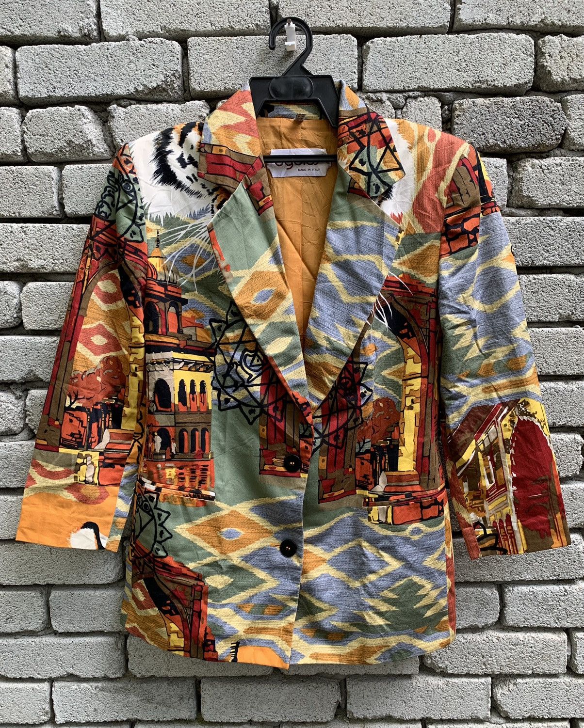Byblos Rare🔥🔥 Byblos Full Printed Blazer Made In Italy Size S / US 4 / IT 40 - 3 Thumbnail