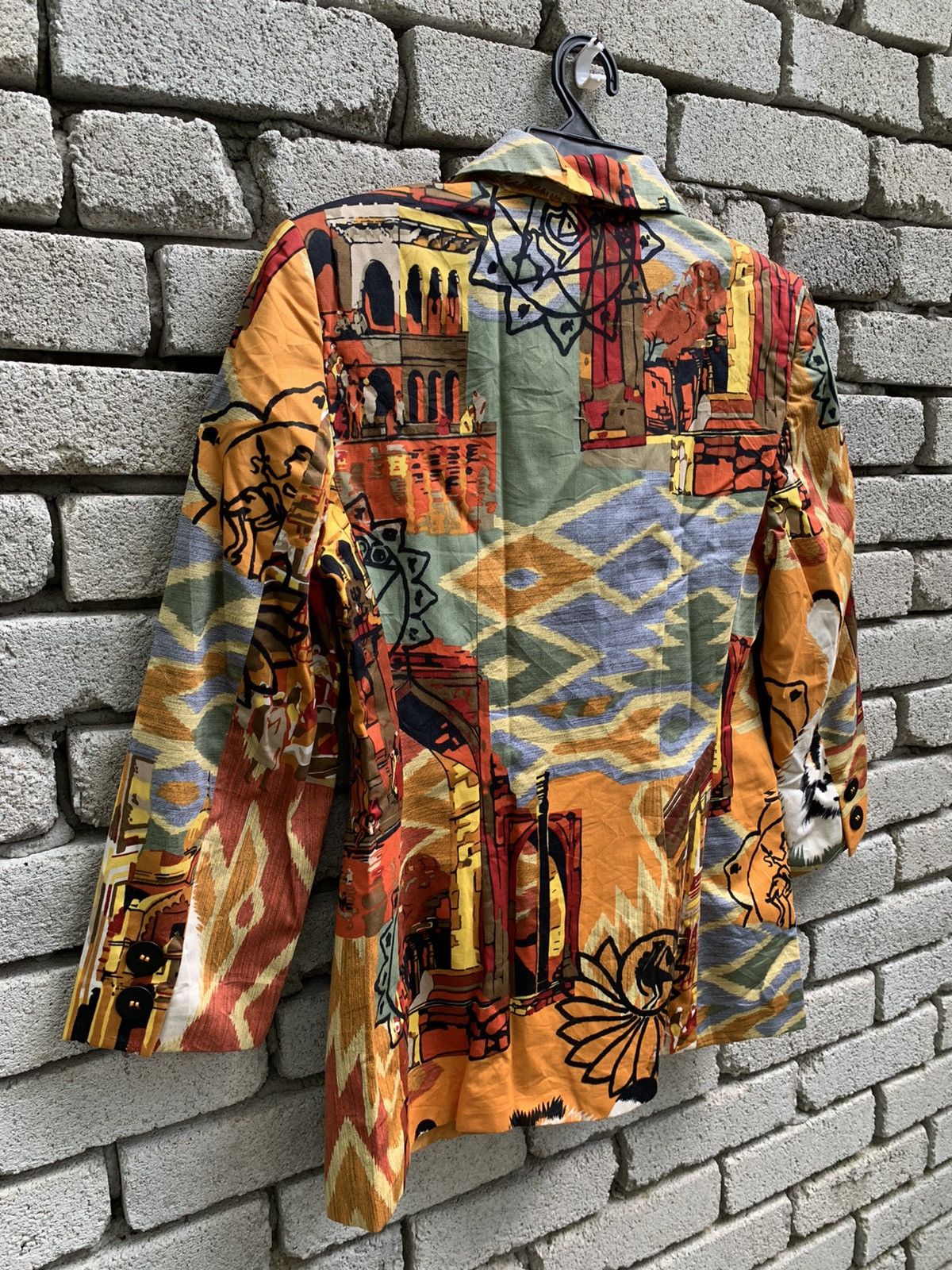Byblos Rare🔥🔥 Byblos Full Printed Blazer Made In Italy Size S / US 4 / IT 40 - 7 Thumbnail