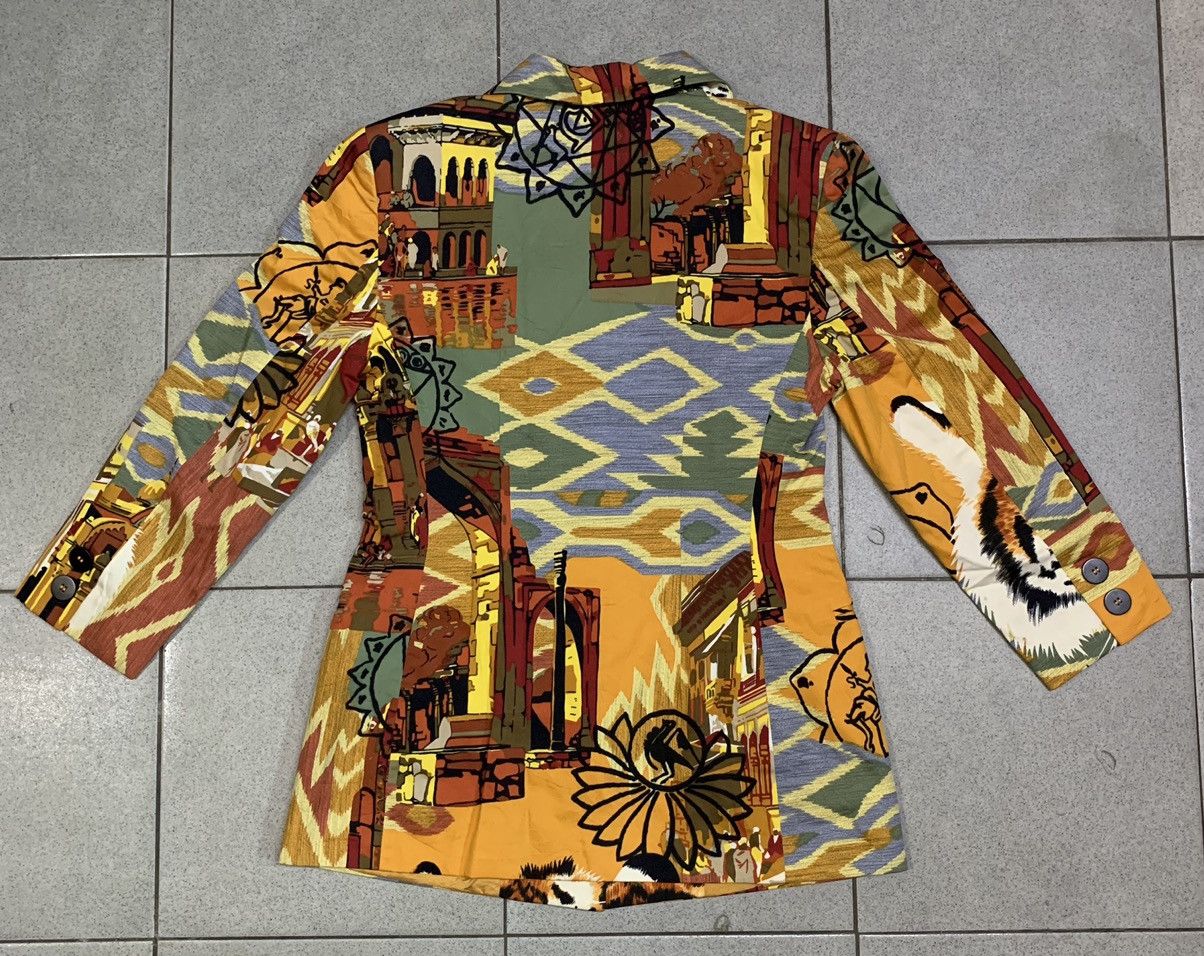 Byblos Rare🔥🔥 Byblos Full Printed Blazer Made In Italy Size S / US 4 / IT 40 - 22 Thumbnail