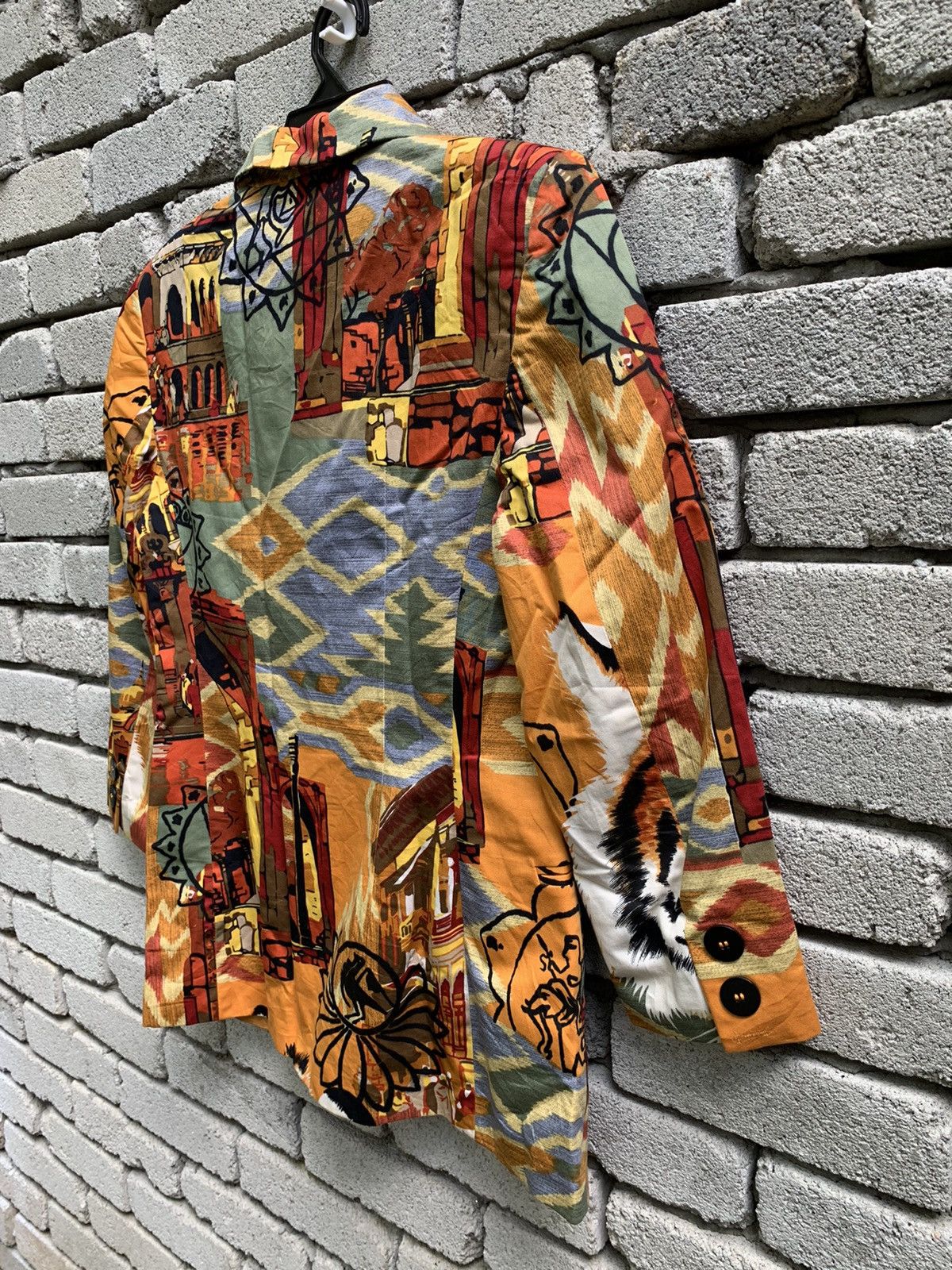 Byblos Rare🔥🔥 Byblos Full Printed Blazer Made In Italy Size S / US 4 / IT 40 - 8 Thumbnail