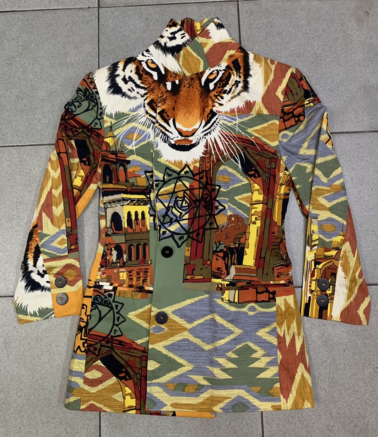 Byblos Rare🔥🔥 Byblos Full Printed Blazer Made In Italy Size S / US 4 / IT 40 - 2 Thumbnail