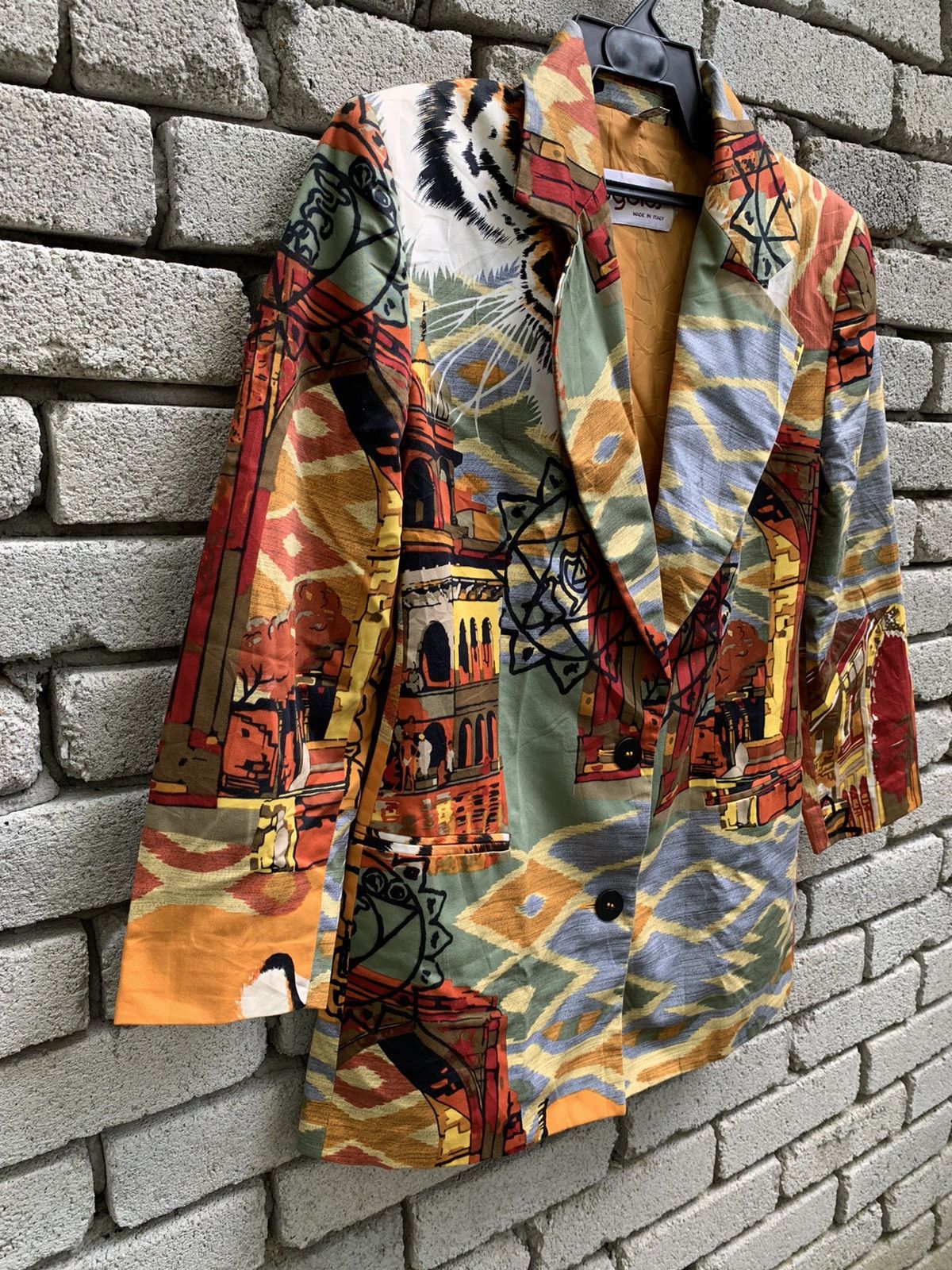 Byblos Rare🔥🔥 Byblos Full Printed Blazer Made In Italy Size S / US 4 / IT 40 - 4 Thumbnail