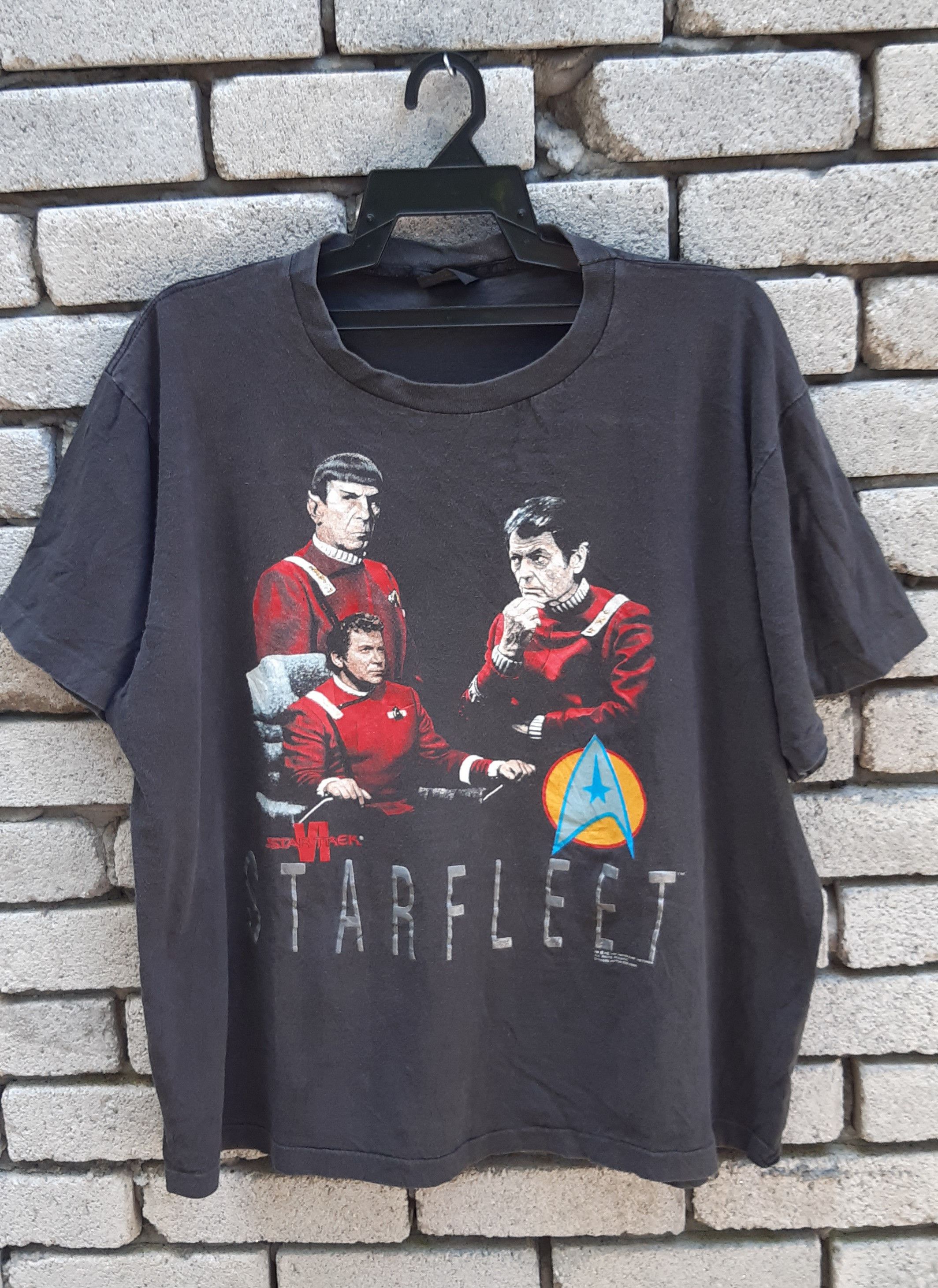 Vintage Rare!!! Vintage 90s movie.. star trek starfleet t shirt Size US XL / EU 56 / 4 - 2 Thumbnail