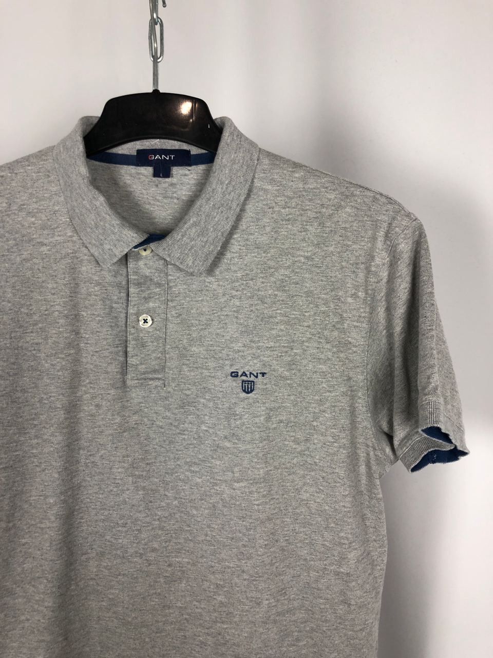 Gant Men’s Gant polo t-shirts slim fit grey size L Size US L / EU 52-54 / 3 - 2 Thumbnail