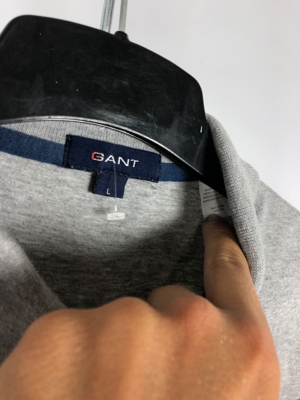 Gant Men’s Gant polo t-shirts slim fit grey size L Size US L / EU 52-54 / 3 - 3 Thumbnail