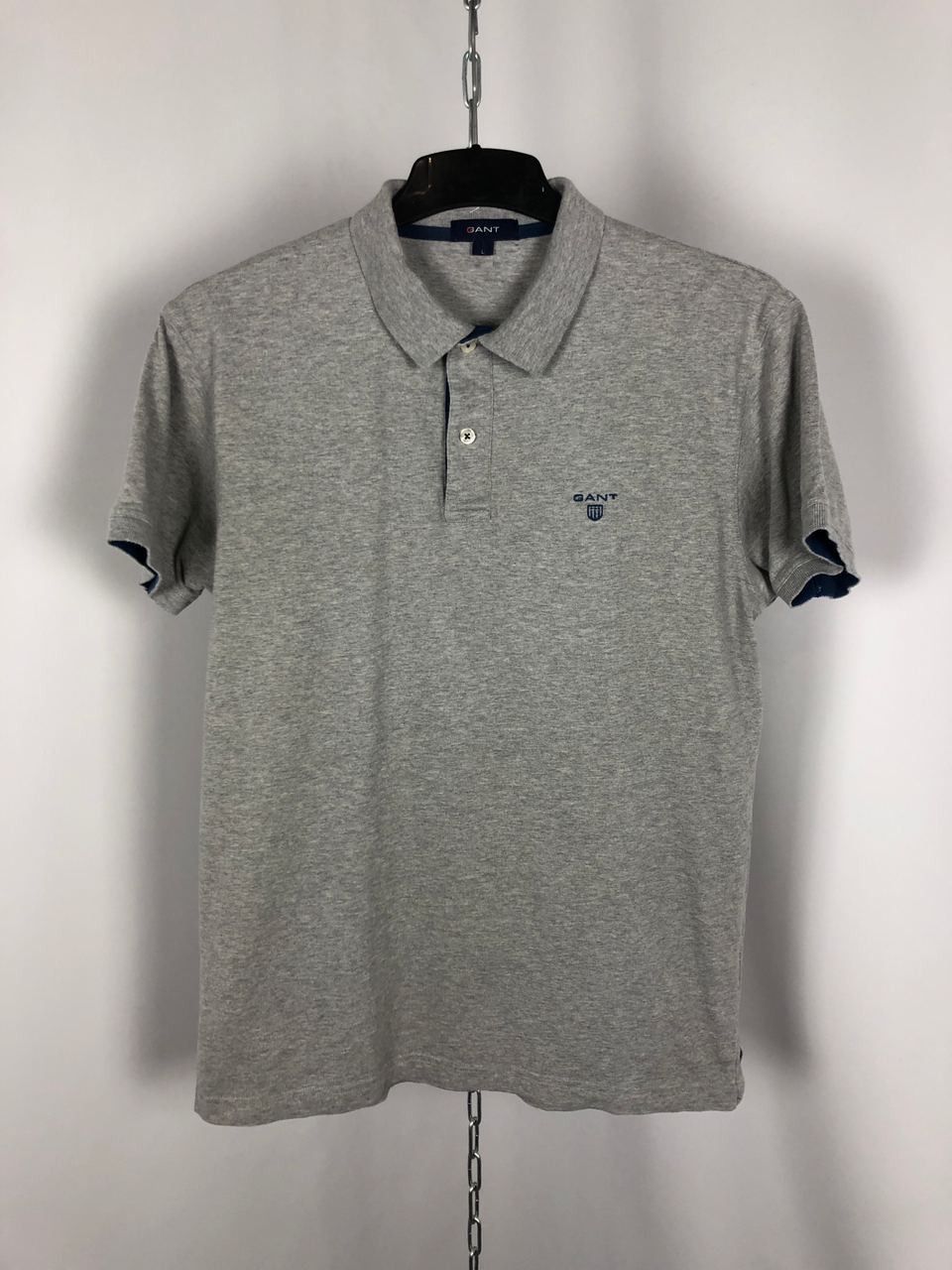 Gant Men’s Gant polo t-shirts slim fit grey size L Size US L / EU 52-54 / 3 - 1 Thumbnail