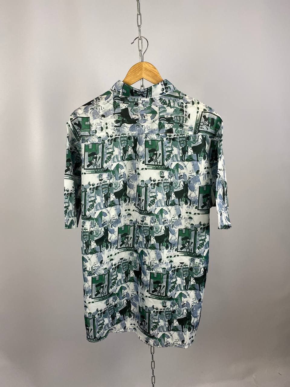 Vintage Hawaiian Silk shirt streetwear white/green size 2XL Size US XXL / EU 58 / 5 - 4 Thumbnail