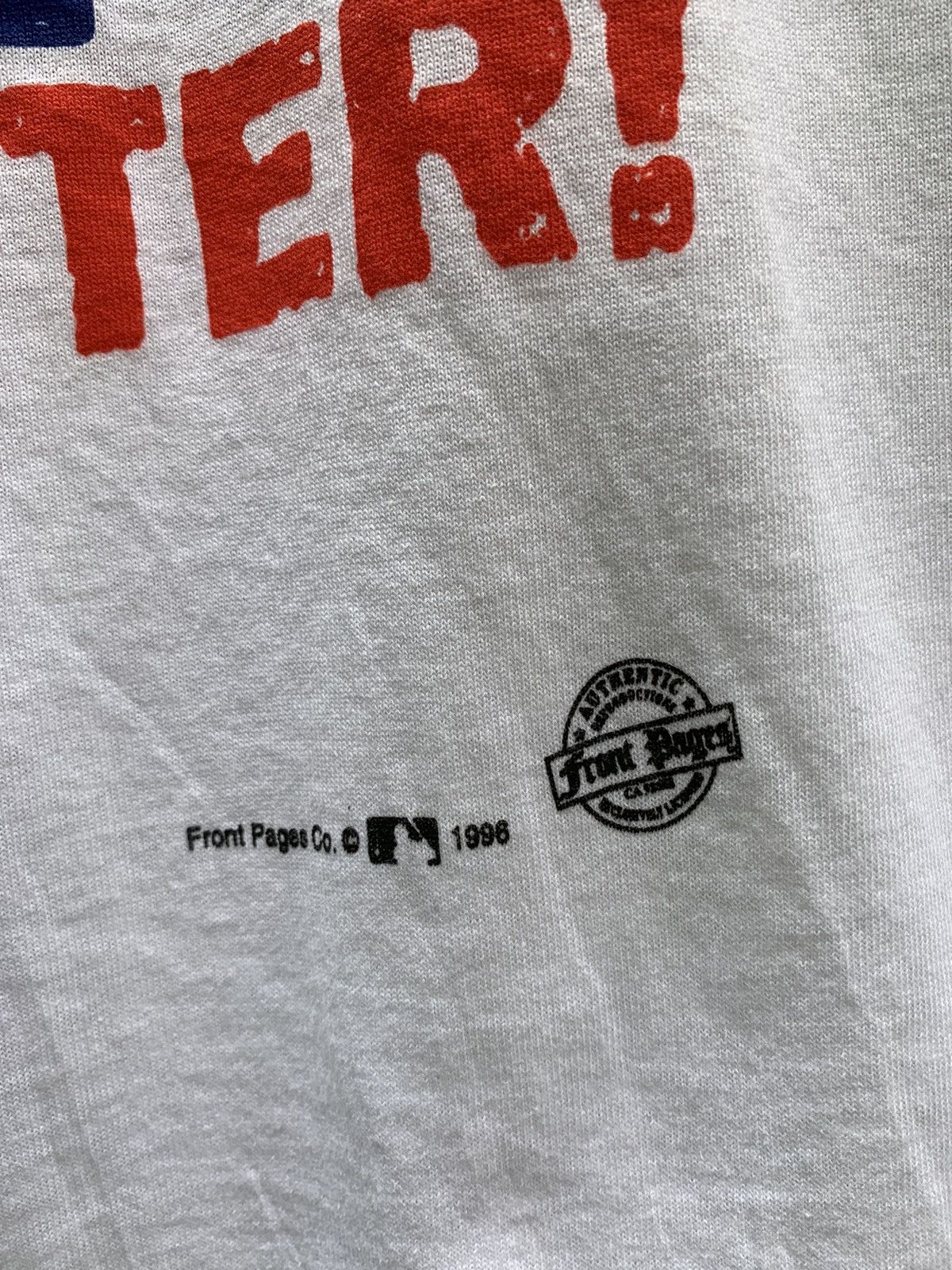 MLB Vintage Front Page LA Dodgers No More Hitter N.W.T Tee Size US L / EU 52-54 / 3 - 11 Thumbnail