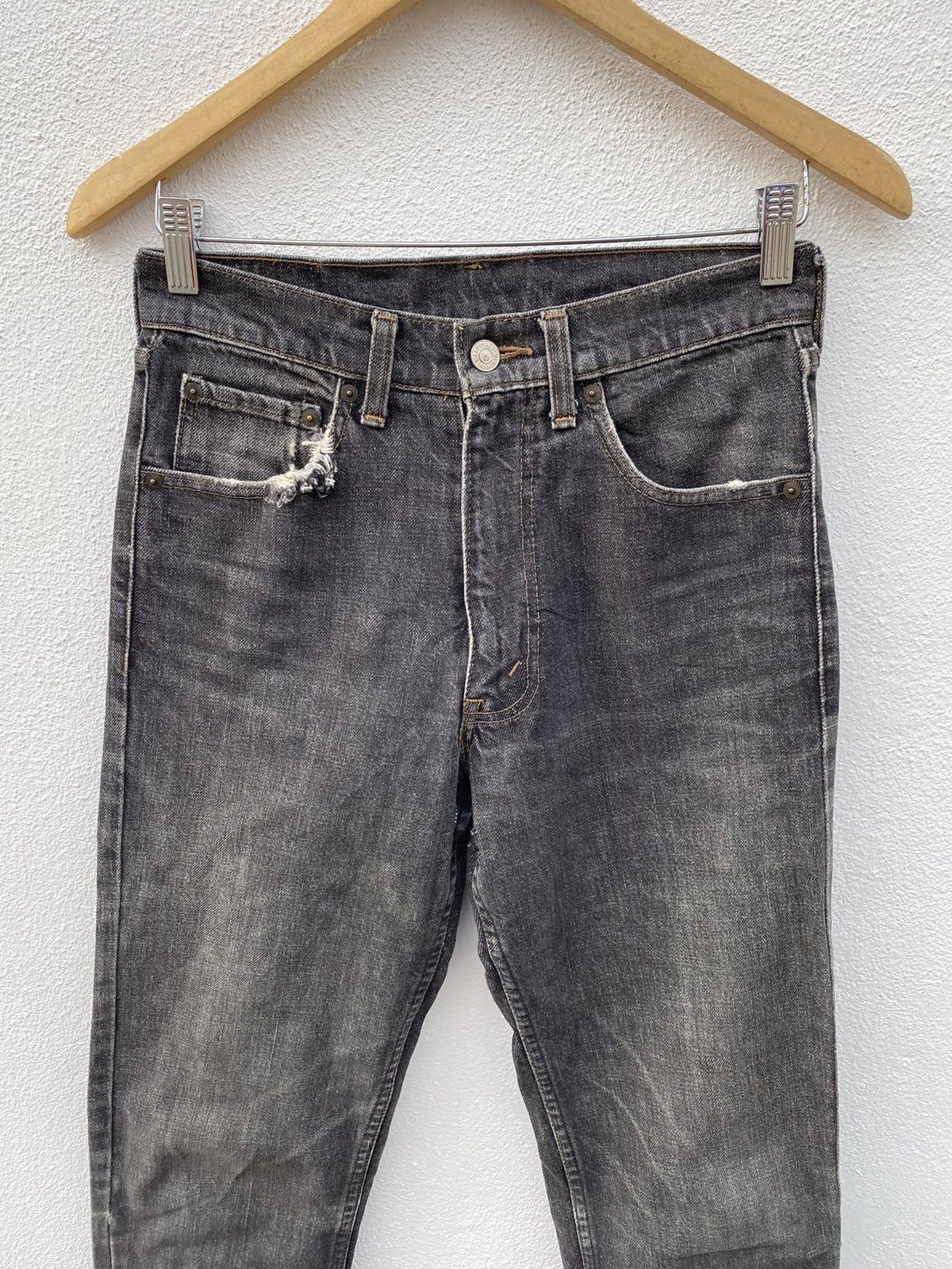 Levi's Vintage Levis black skinny jeans Size US 28 / EU 44 - 4 Thumbnail