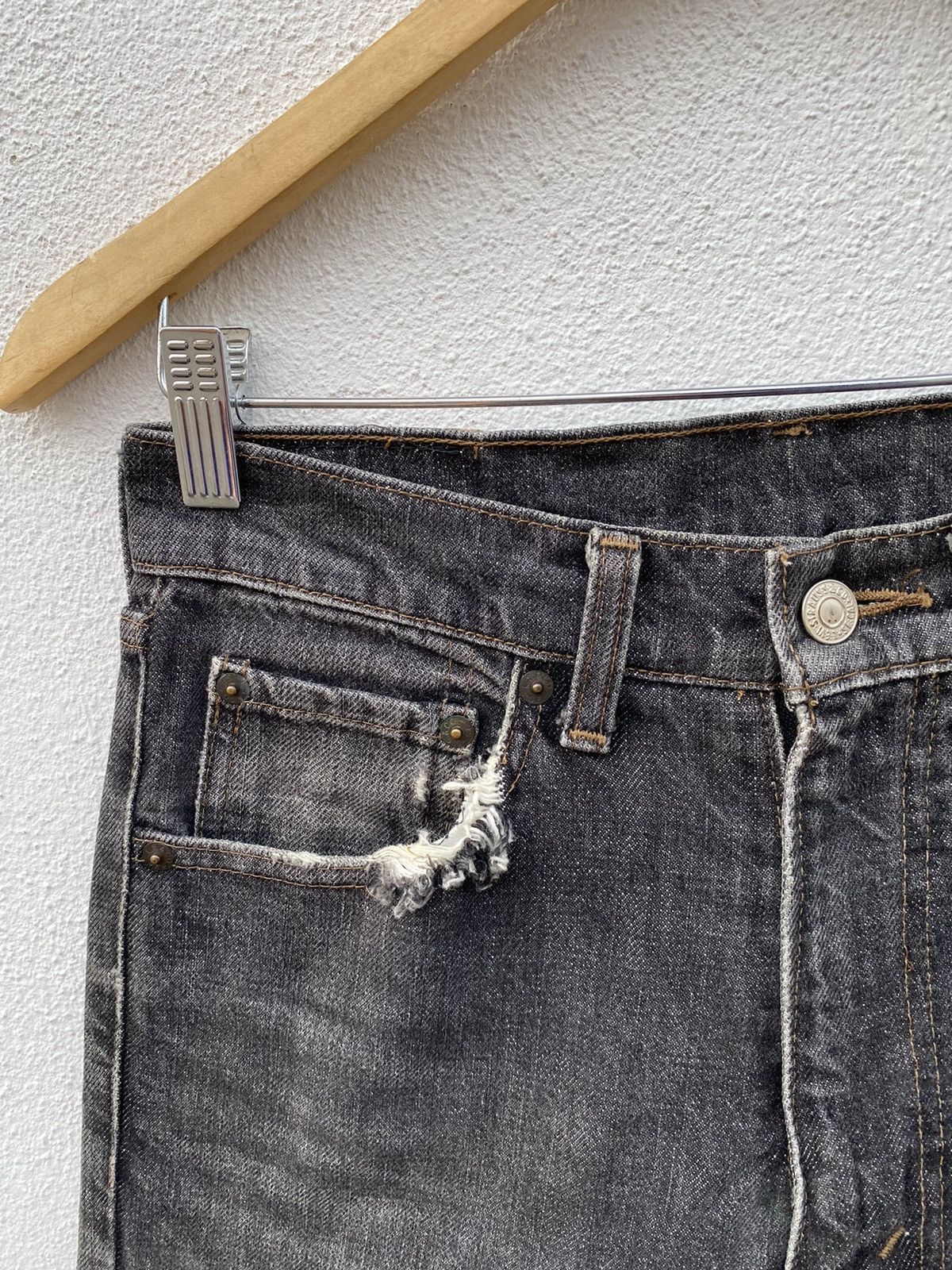 Levi's Vintage Levis black skinny jeans Size US 28 / EU 44 - 5 Thumbnail