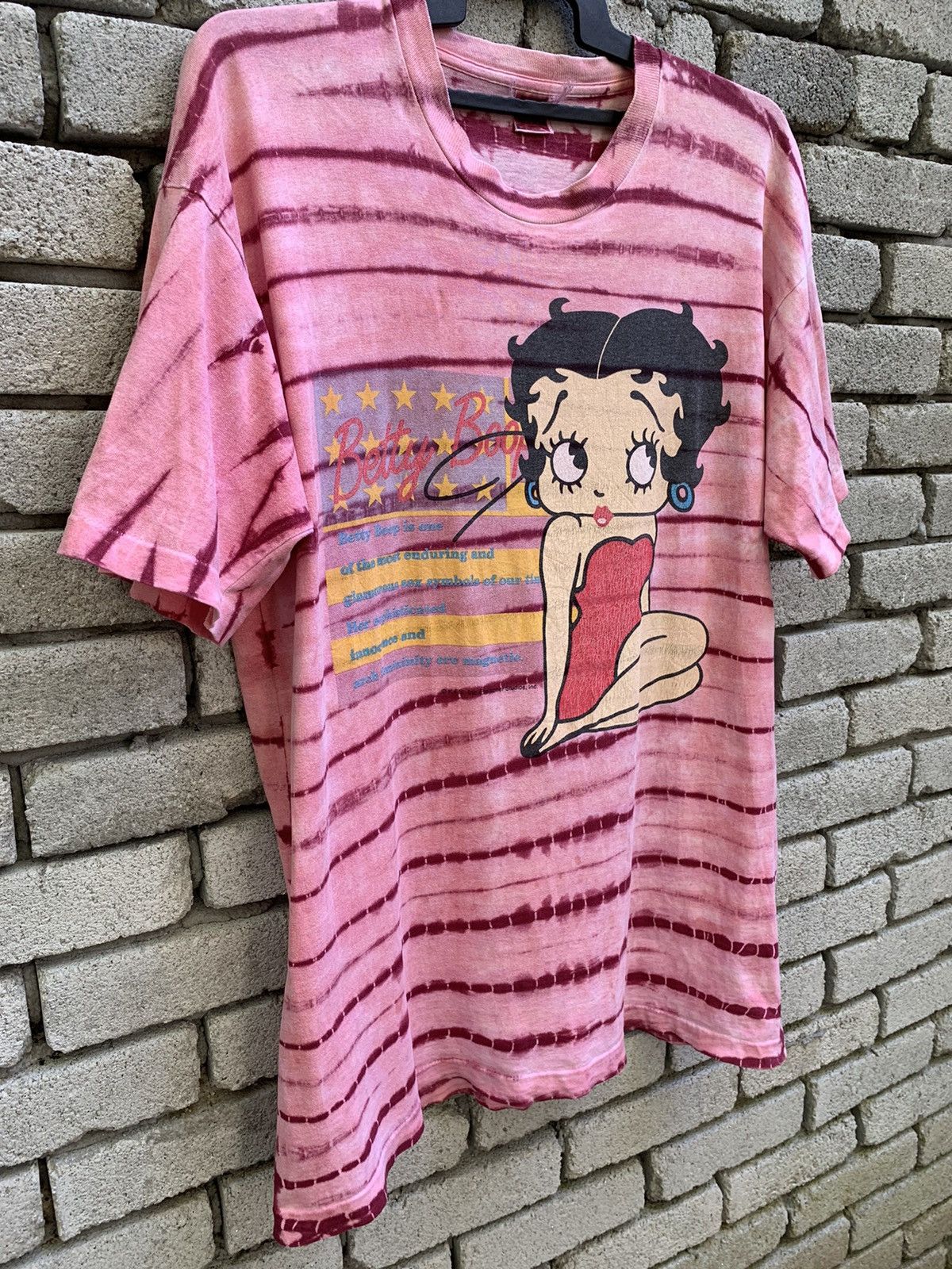Vintage Vintage Betty Boop Over Print T Shirt Size US XL / EU 56 / 4 - 3 Thumbnail