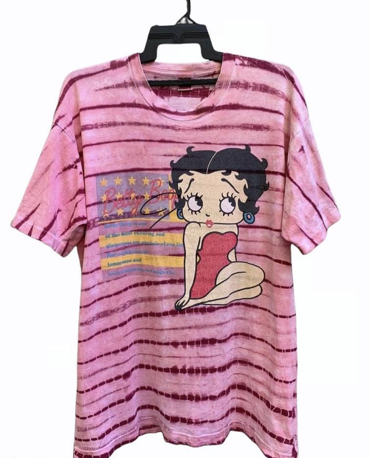 Vintage Vintage Betty Boop Over Print T Shirt Size US XL / EU 56 / 4 - 1 Thumbnail