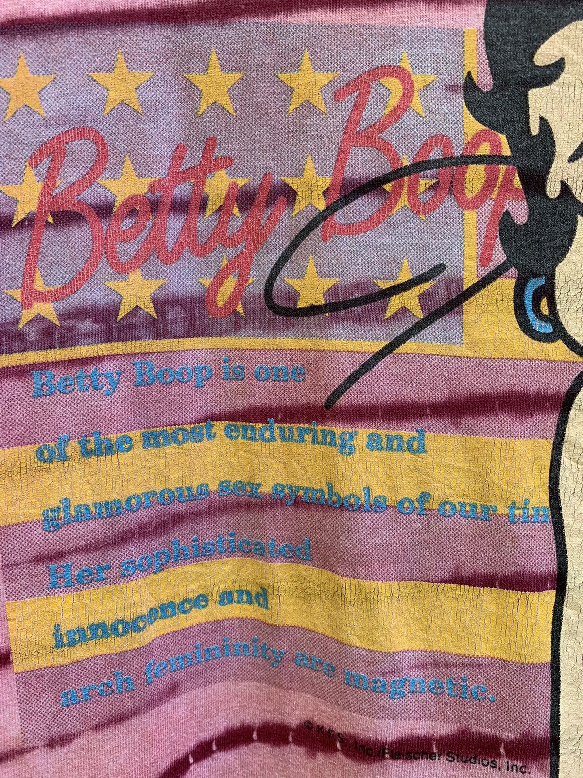 Vintage Vintage Betty Boop Over Print T Shirt Size US XL / EU 56 / 4 - 9 Thumbnail