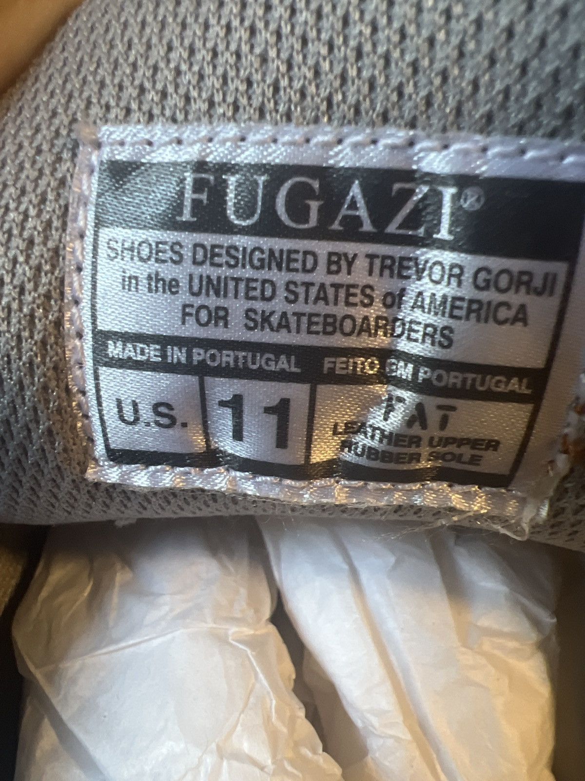 Fugazi Fugazi Fats Gat Sneaker in White Size US 11 / EU 44 - 7 Thumbnail
