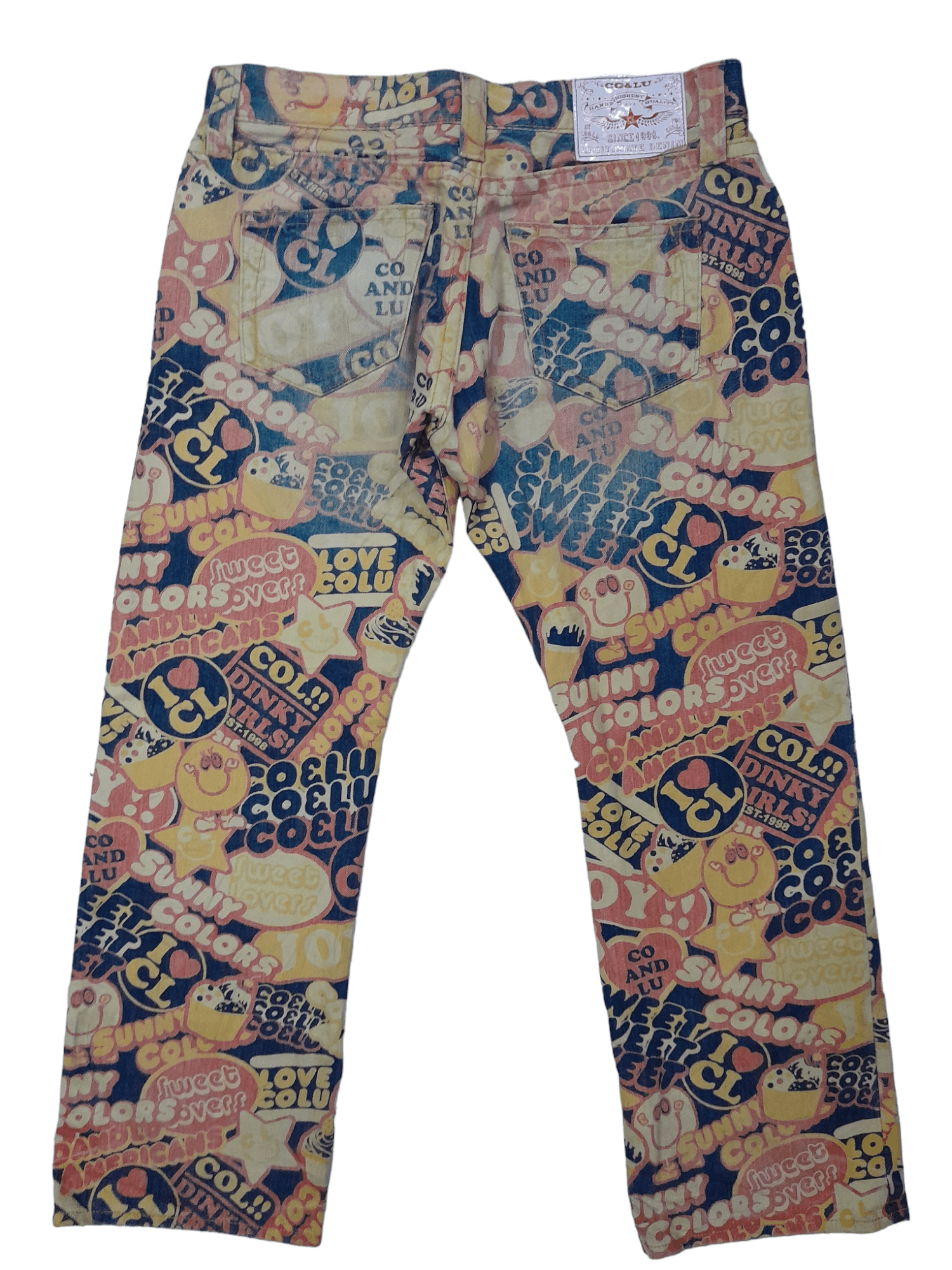 Japanese Brand Co & Lu Fullprint Denim like Hysteric Style (E630) Size US 33 - 1 Thumbnail