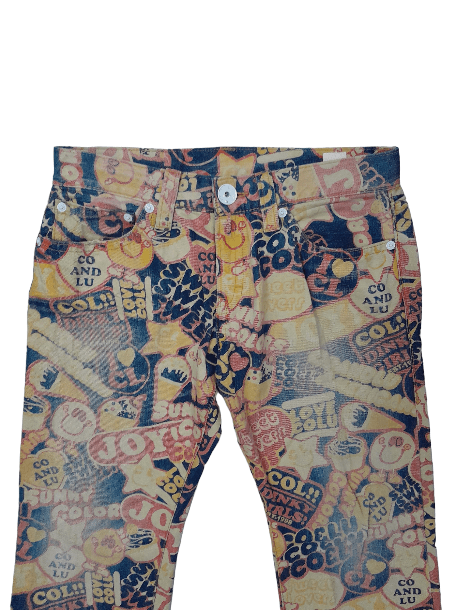 Japanese Brand Co & Lu Fullprint Denim like Hysteric Style (E630) Size US 33 - 5 Thumbnail