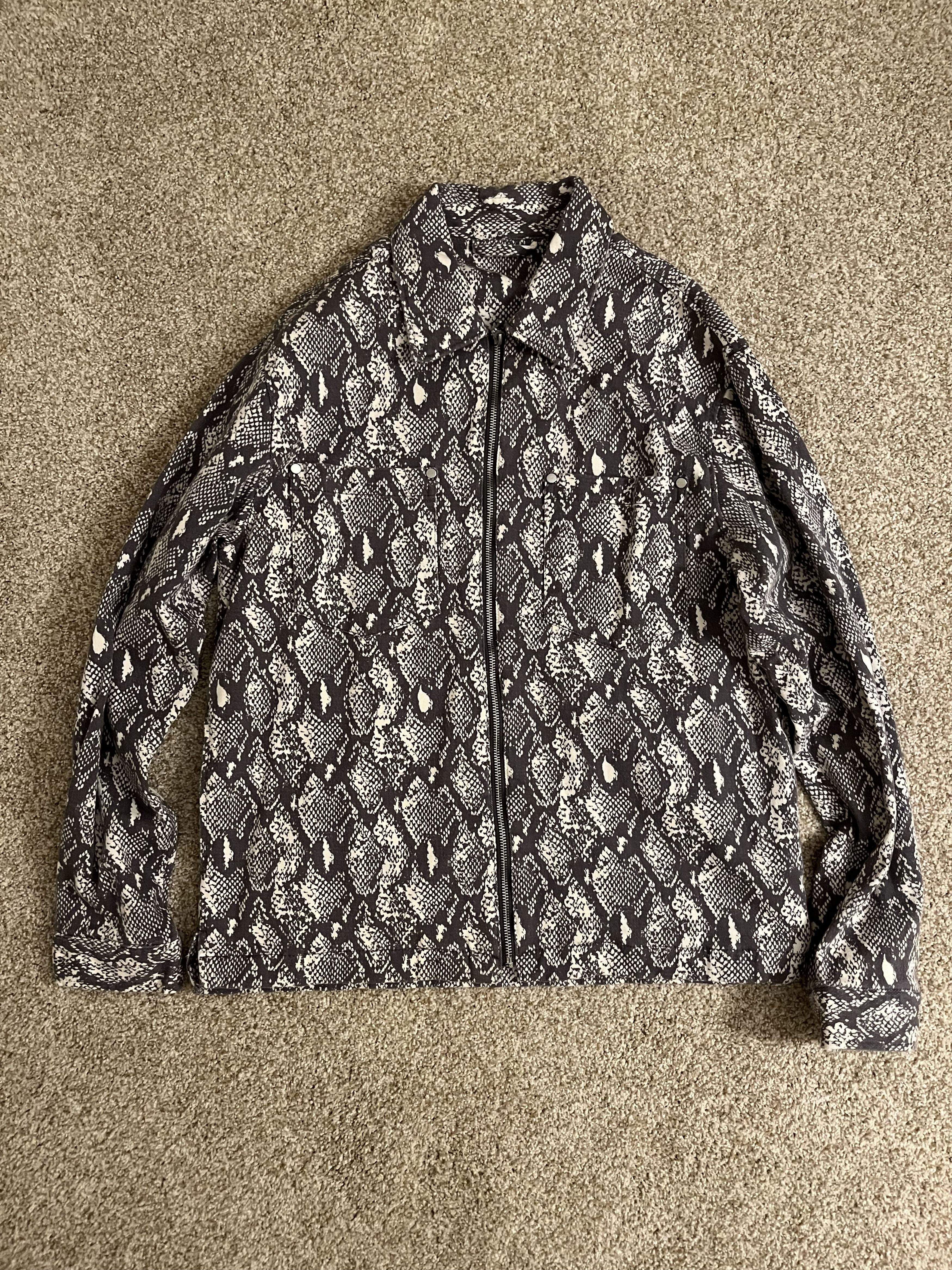 Vintage Snakeskin Zip Jacket Size US M / EU 48-50 / 2 - 1 Thumbnail
