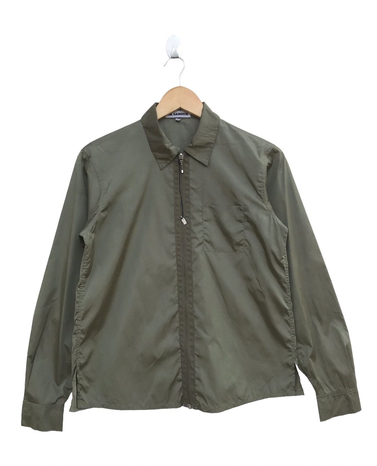 Jil Sander JIL SANDER Archive Poly-Amide Zip-Up Jacket Green Size S / US 4 / IT 40 - 1 Thumbnail