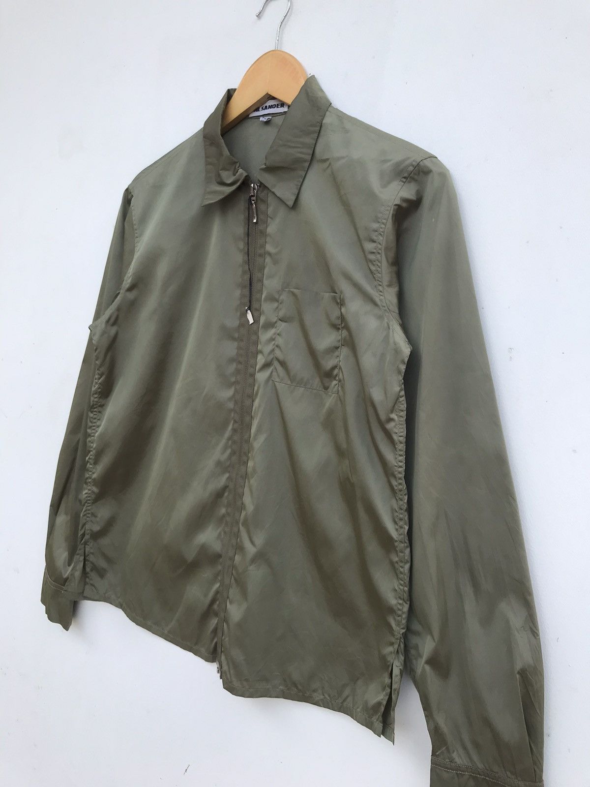 Jil Sander JIL SANDER Archive Poly-Amide Zip-Up Jacket Green Size S / US 4 / IT 40 - 6 Thumbnail