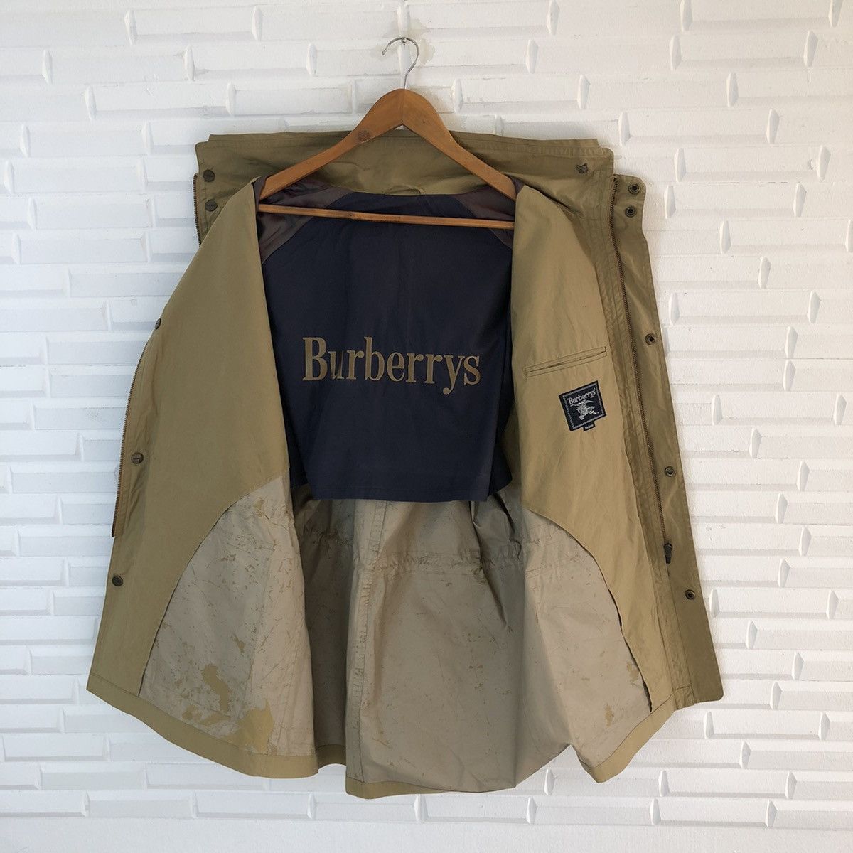 Burberry × Vintage BURBERRY LIGHT HOODIE JACKET Size US L / EU 52-54 / 3 - 8 Thumbnail
